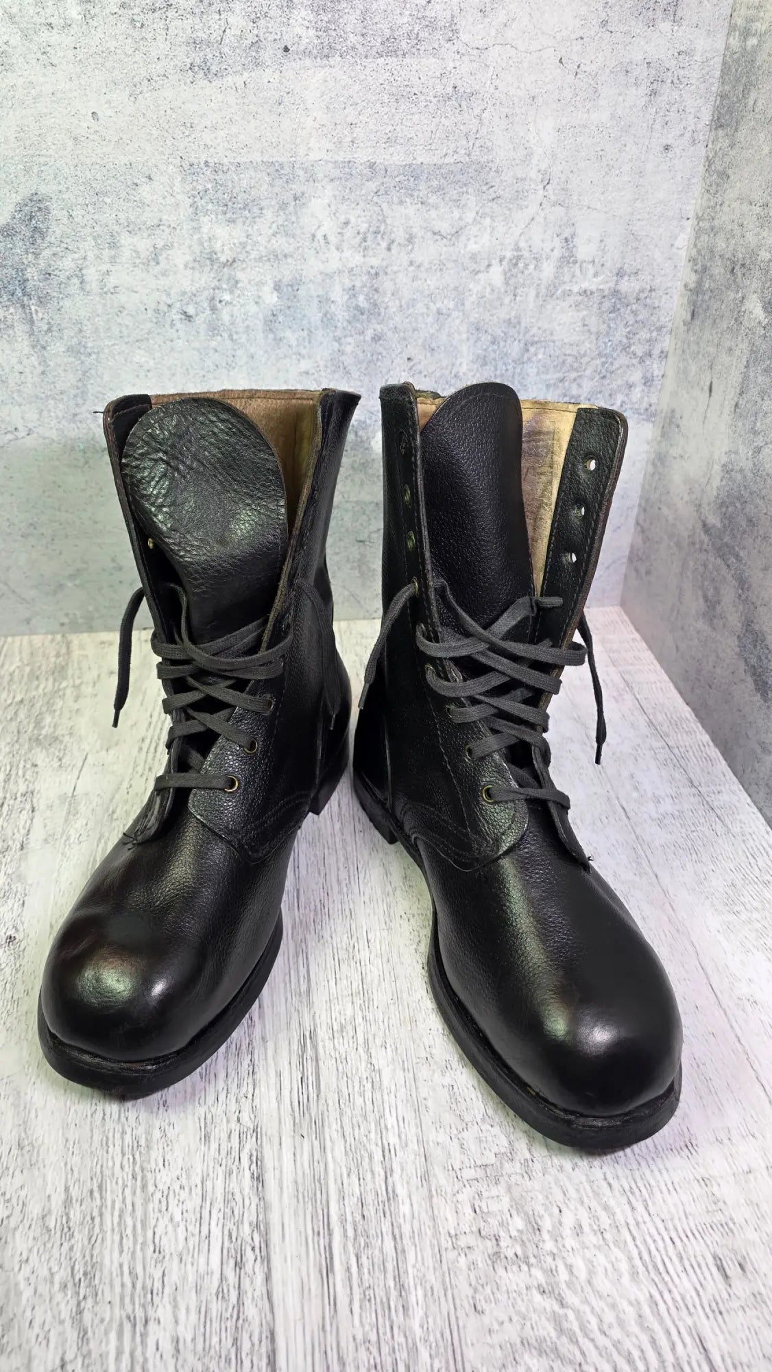 Vintage Soviet Lace-Up Boots