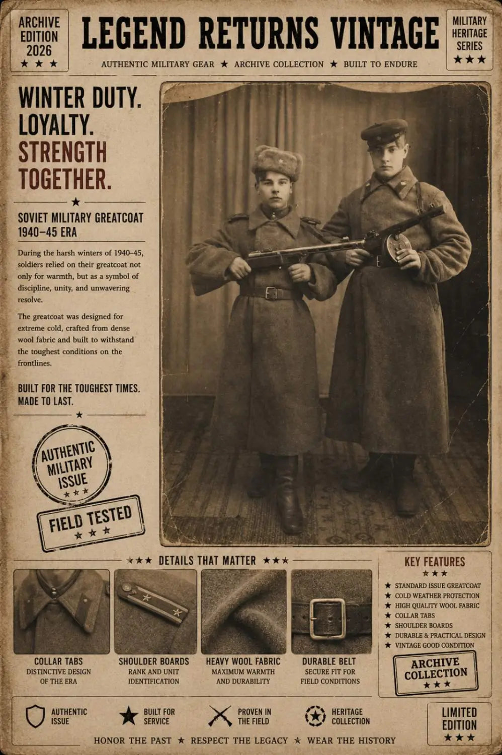 Soviet Wool Greatcoat: The Complete History of the Legendary Military Overcoat of the USSR