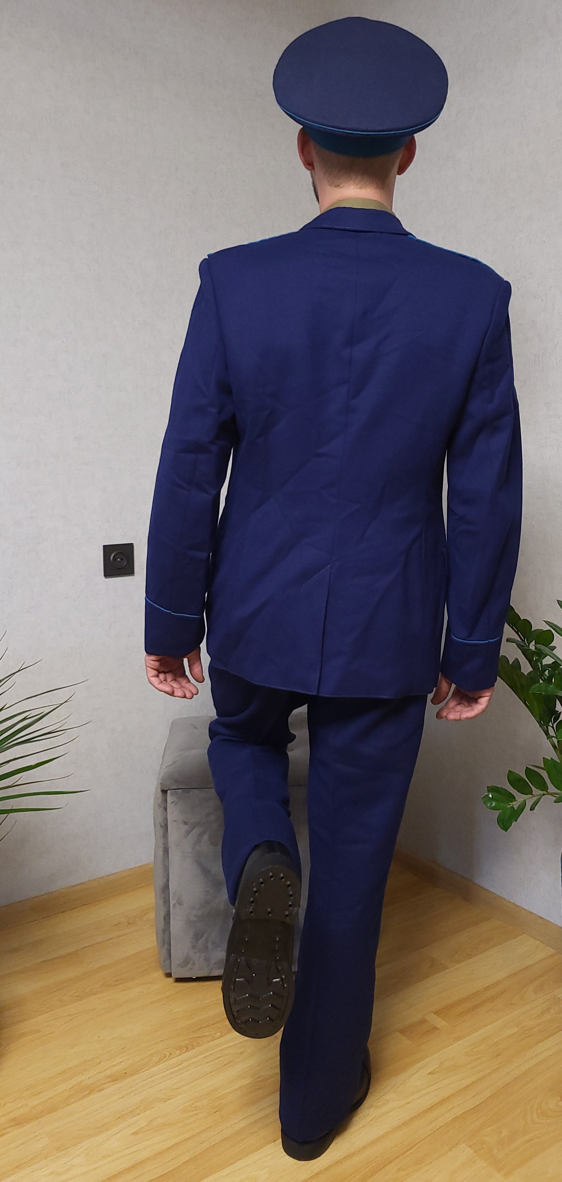 Soviet USSR Air Force Blue Dress Uniform Set Semi-Wool Tunic Trousers