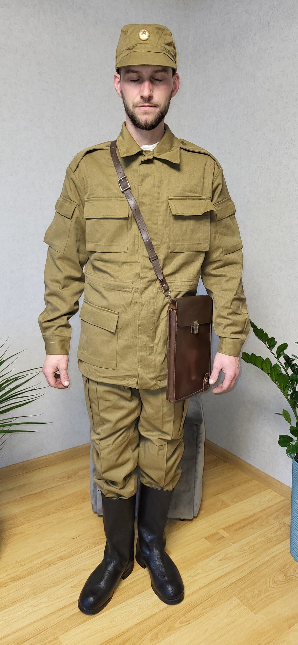 Authentic USSR Afghanka Sand Color Uniform Vintage Soviet Cotton Set