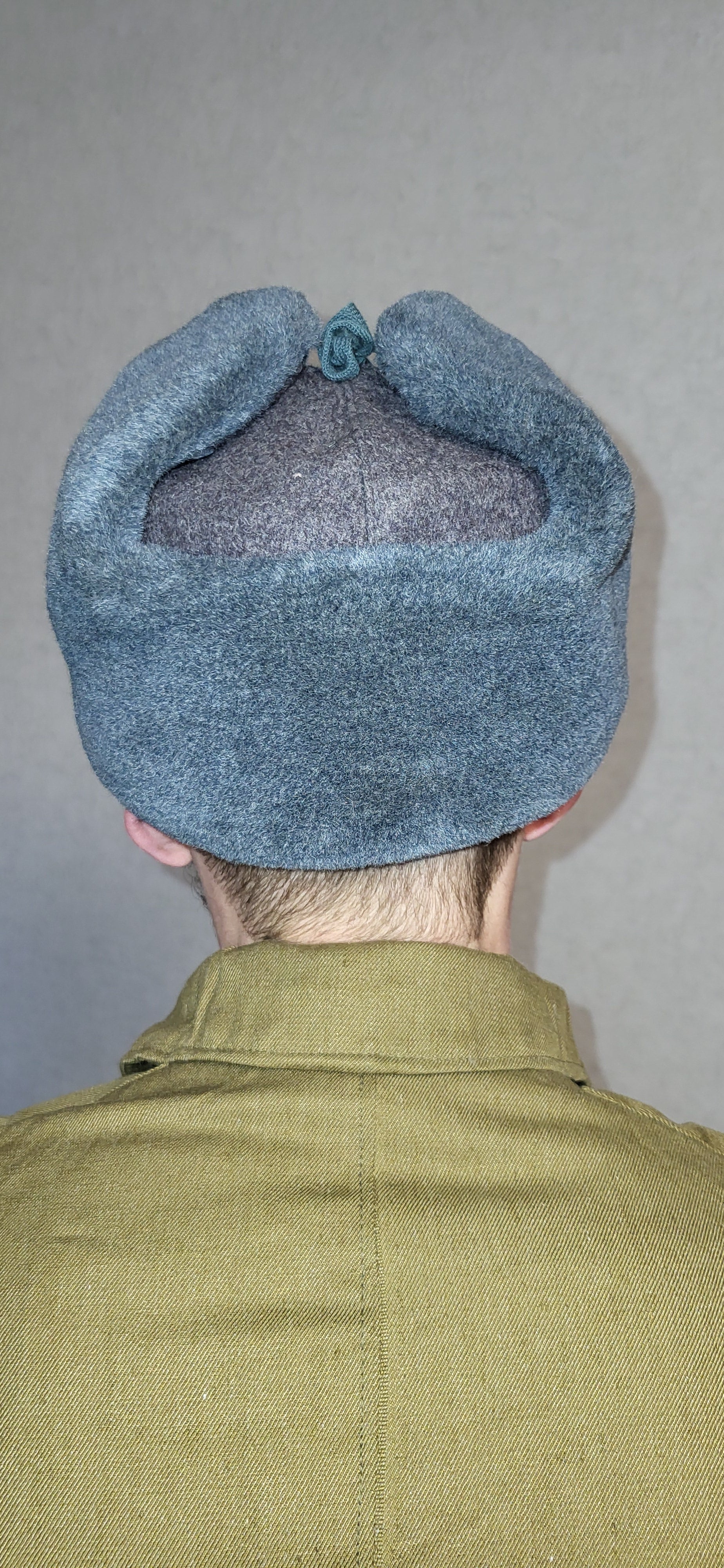 Authentic Vintage USSR Ushanka Hat M79 Gray Winter Fur Cap Soviet Cold Weather Hat