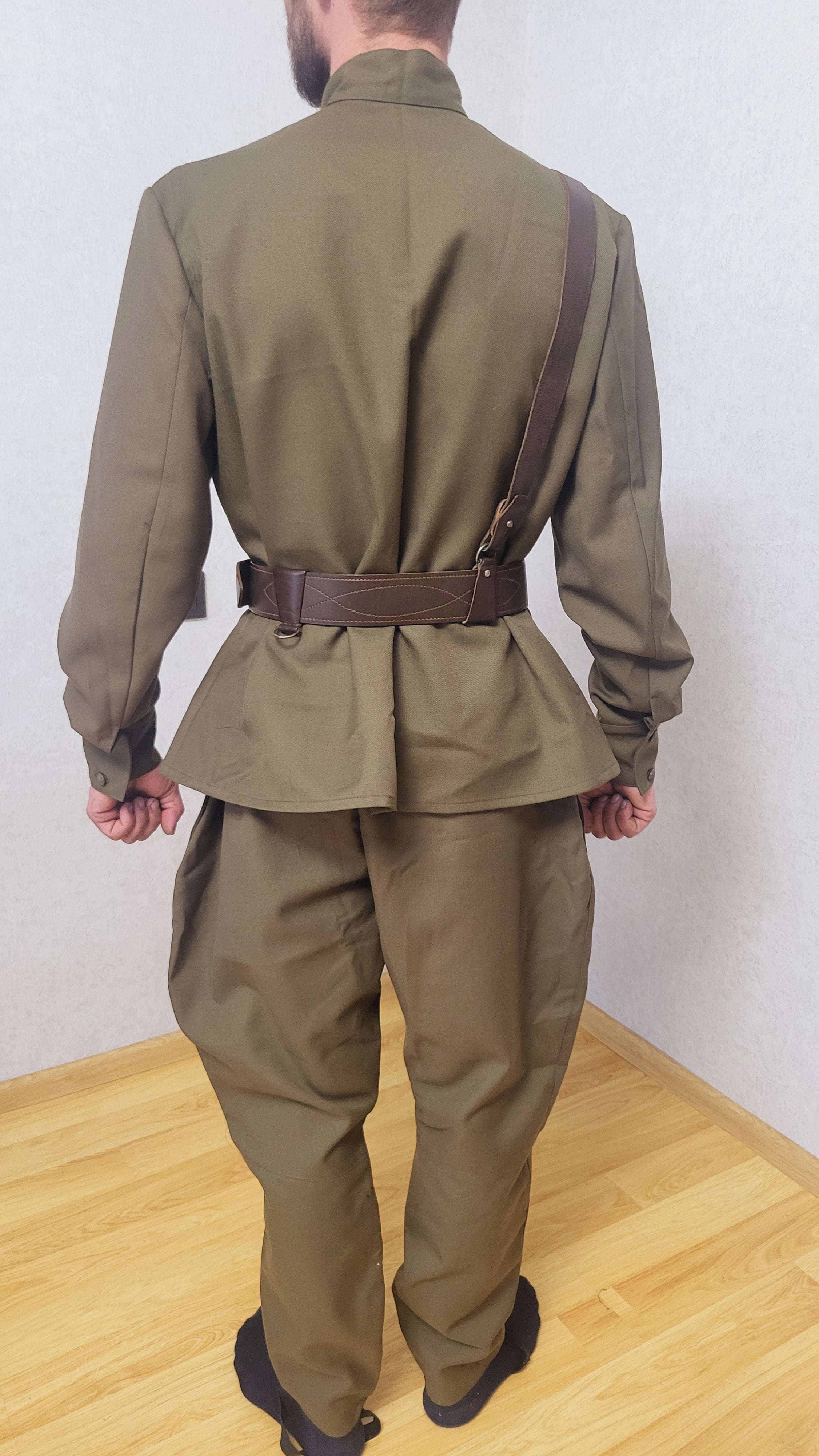 Soviet RKKA Khaki Gymnastyorka Set with Breeches