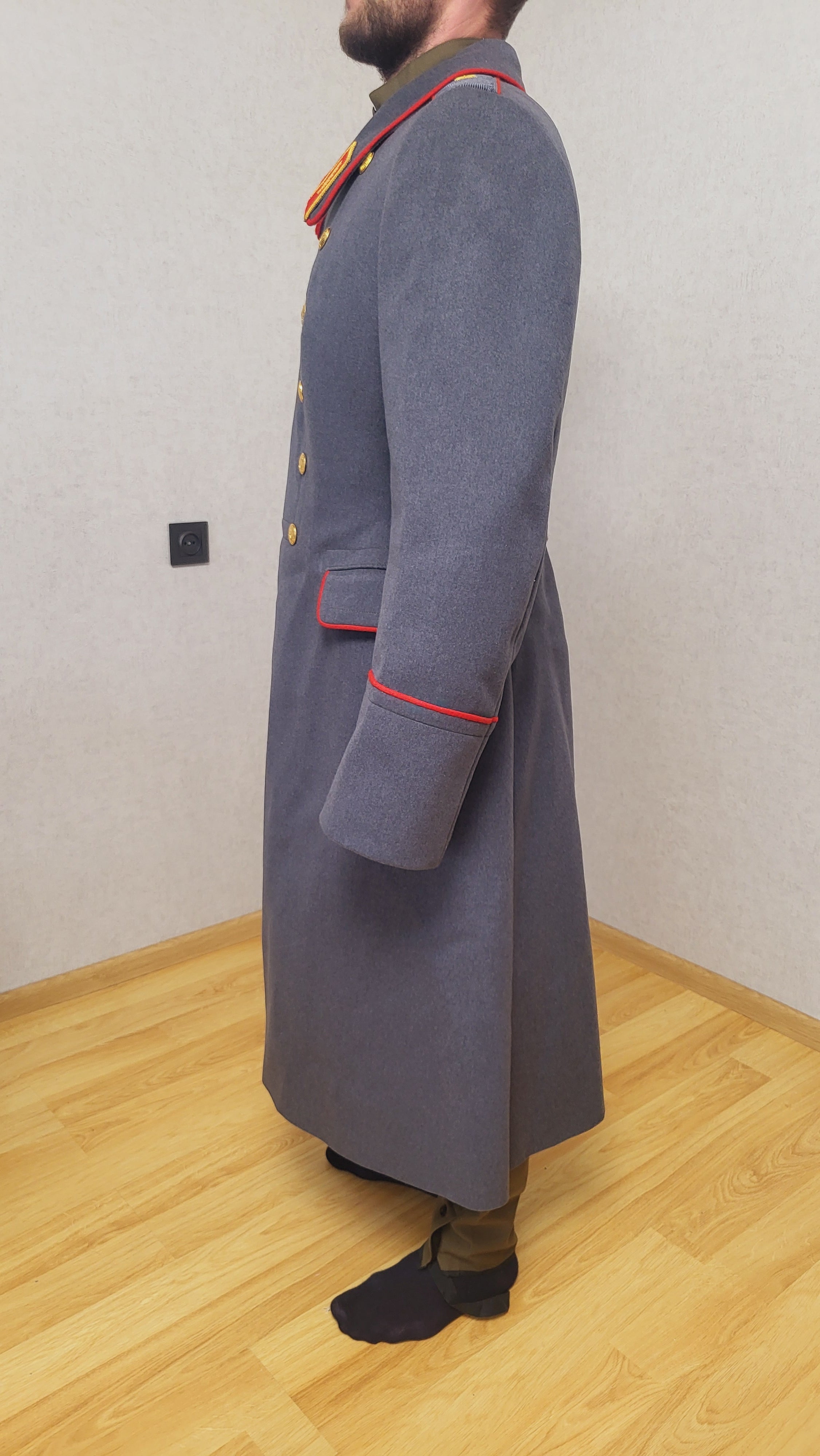 Rare Soviet General Rank Parade Greatcoat with Insignia