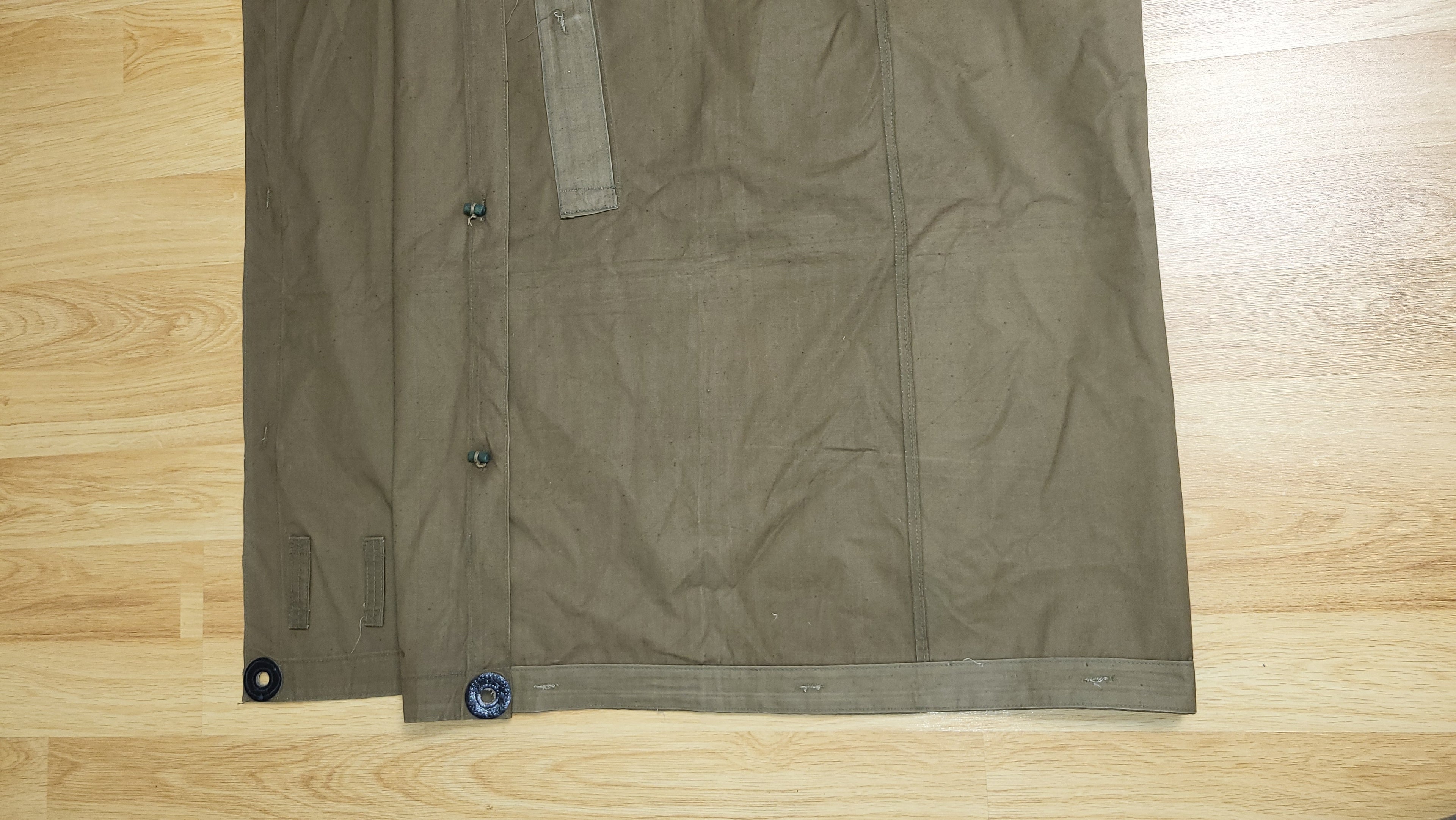 Vintage Soviet USSR Plash Palatka Canvas Rain Cape Shelter Tarp