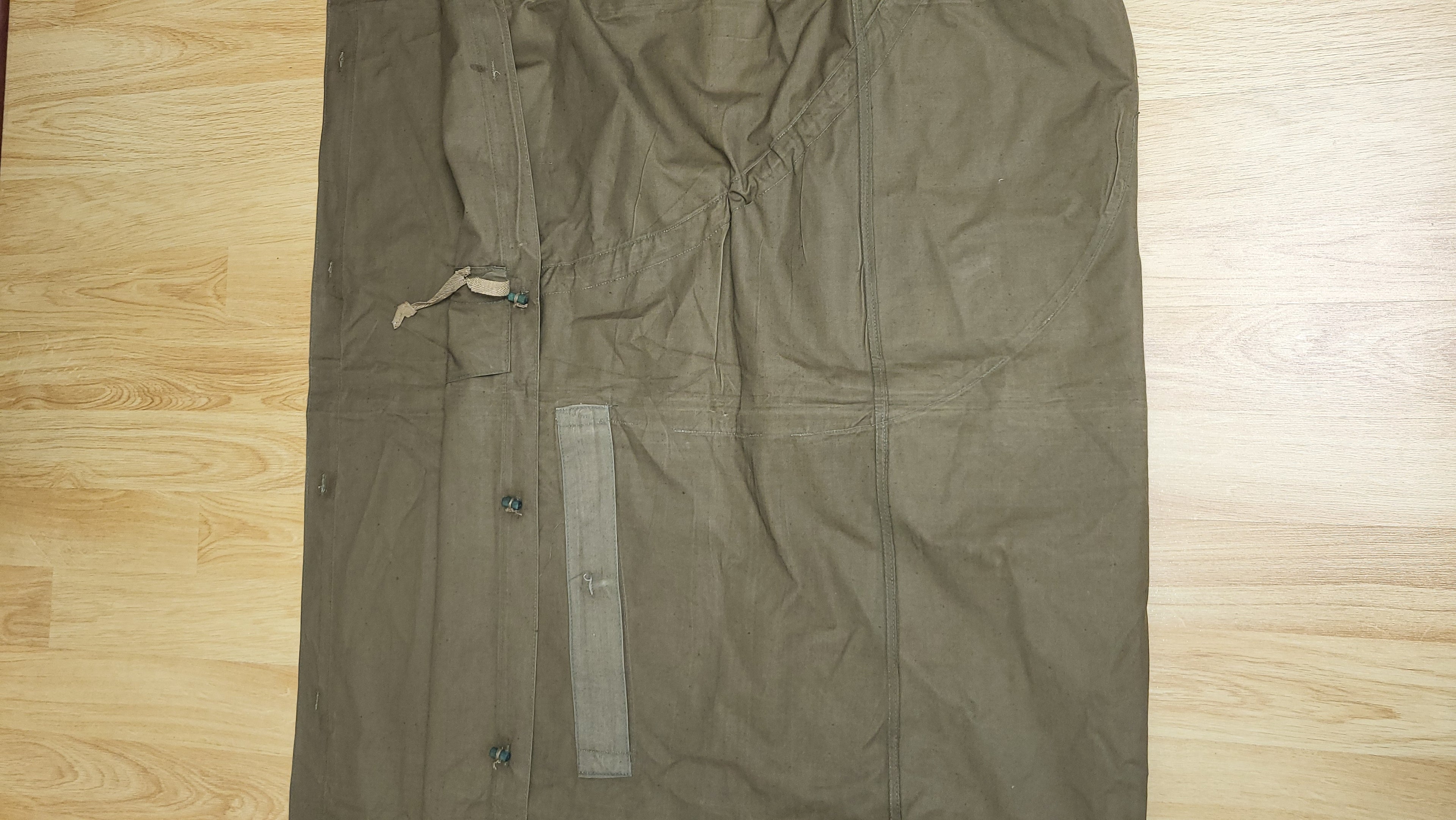 Vintage Soviet USSR Plash Palatka Canvas Rain Cape Shelter Tarp