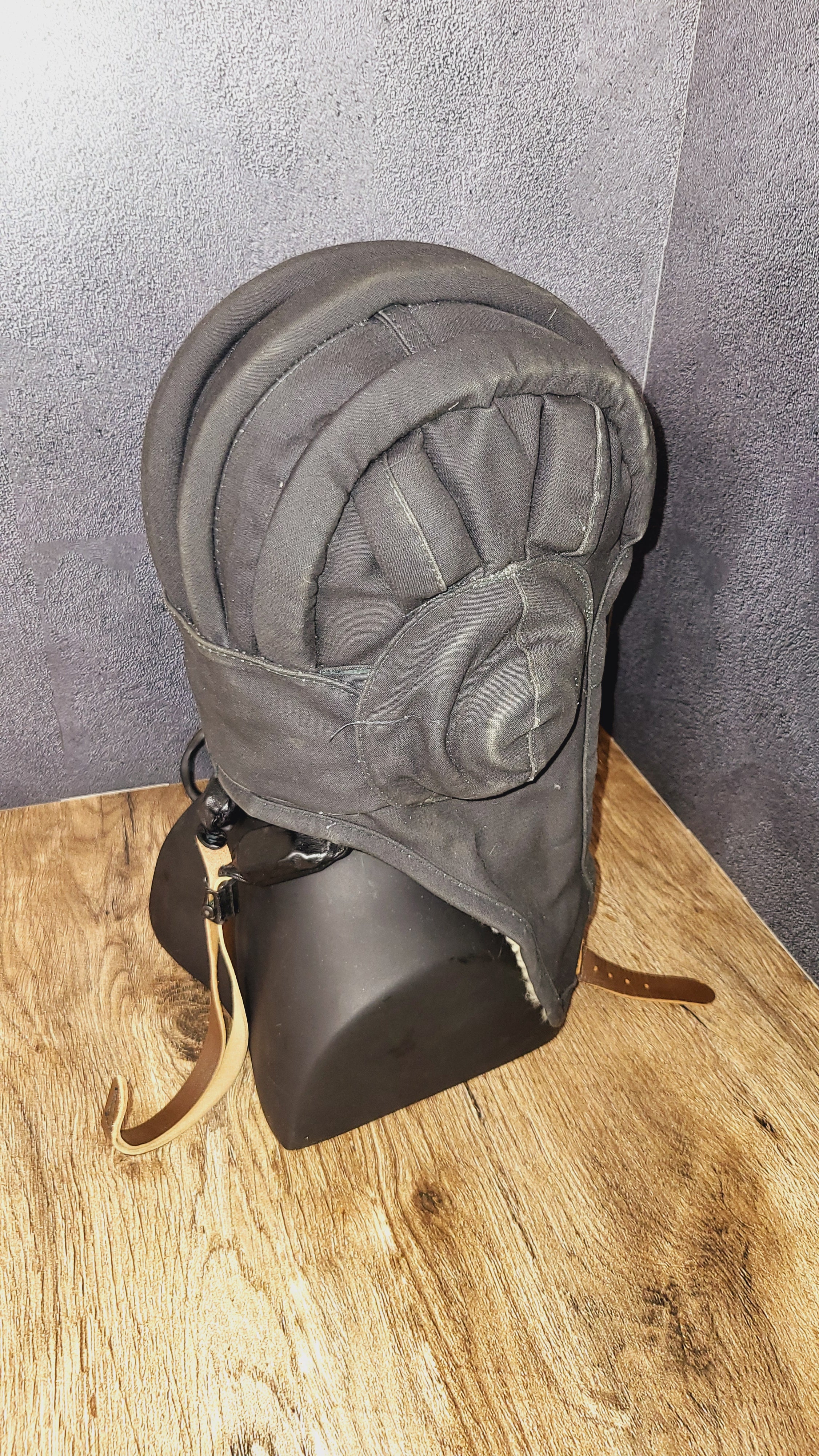 Soviet USSR Tanker Winter Helmet With Headset Cold Weather Tank Crew Hat