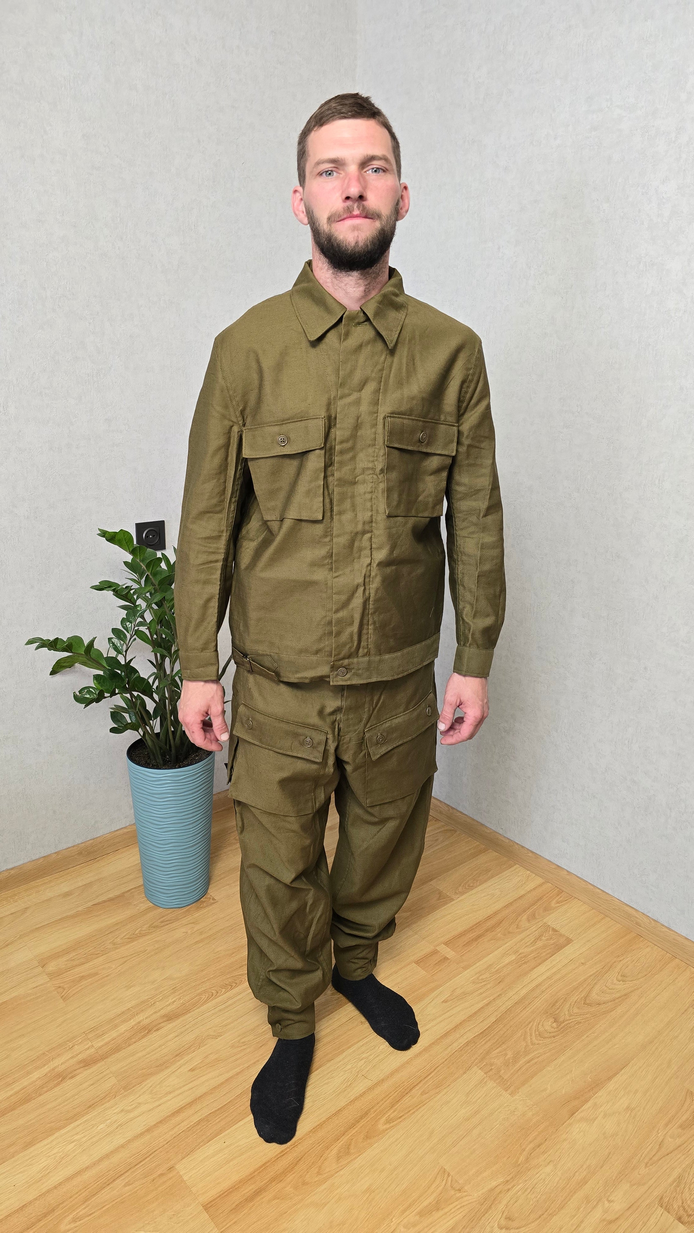 Soviet Mabuta Khaki Field Uniform Set, Vintage Utility Outfit