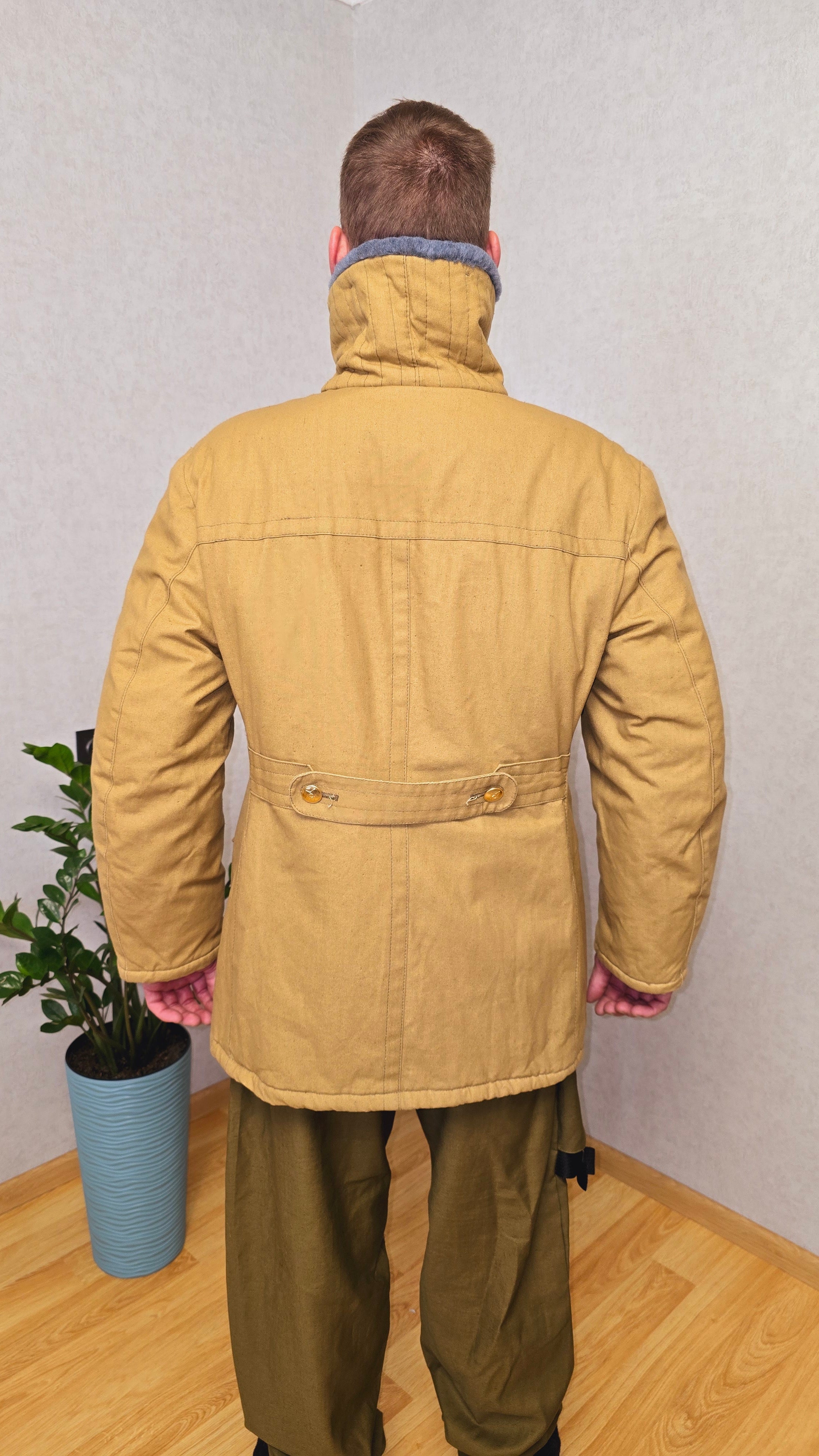 Soviet Afghanka Field Jacket 1980s Utility Cotton Coat