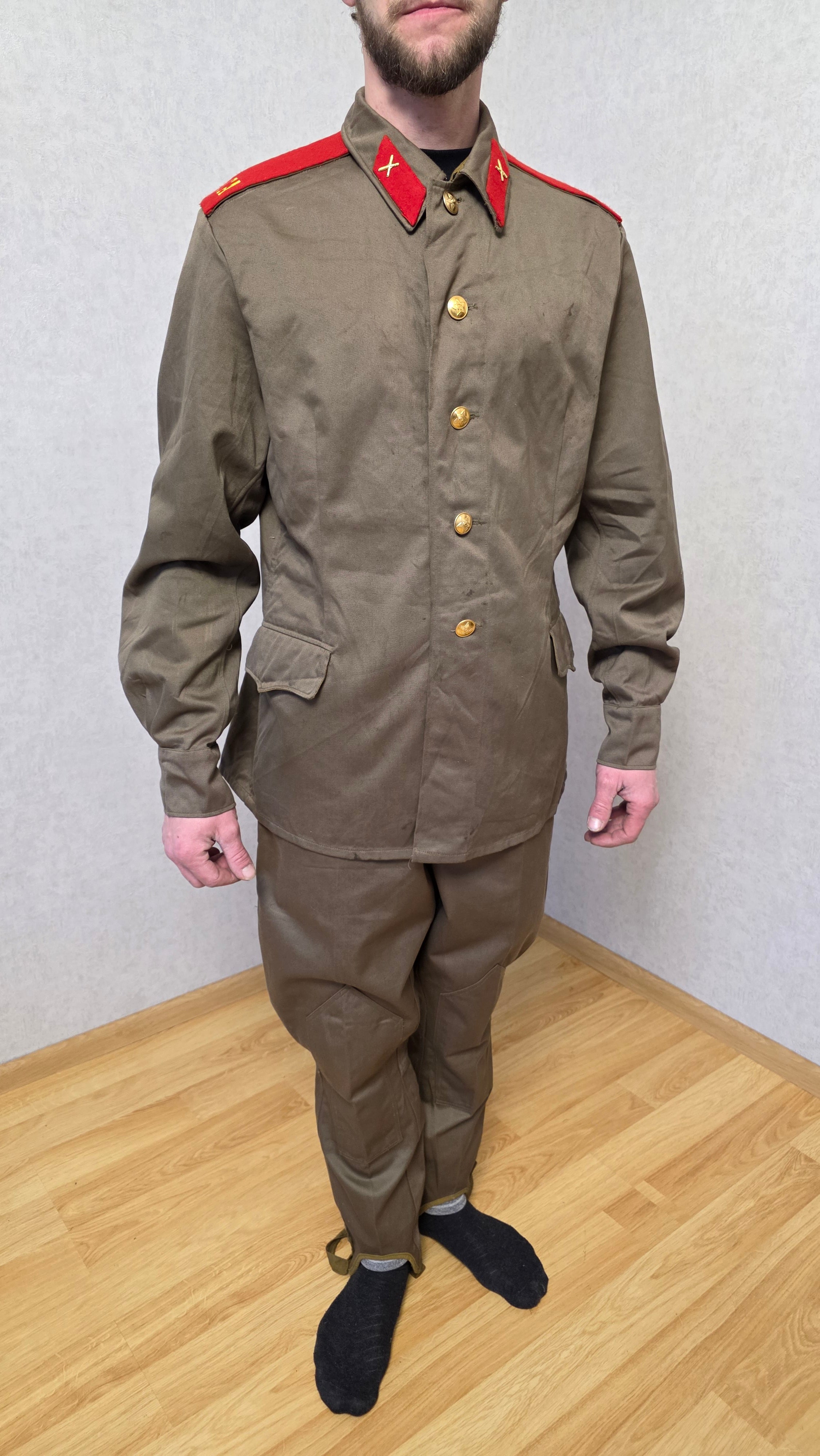 Vintage USSR M69 Uniform Set, Soviet Era Brown Field Outfit