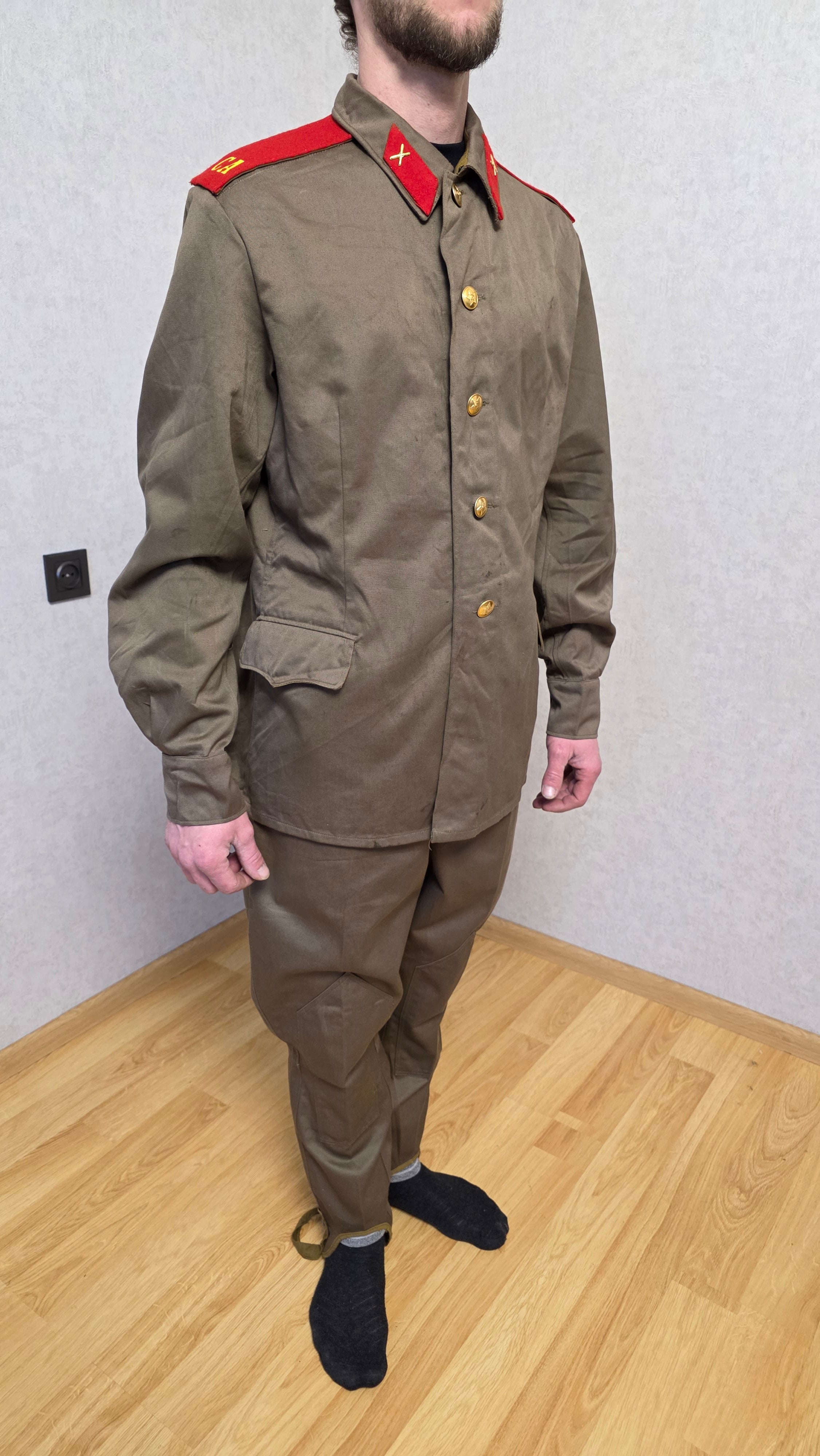 Vintage USSR M69 Uniform Set, Soviet Era Brown Field Outfit