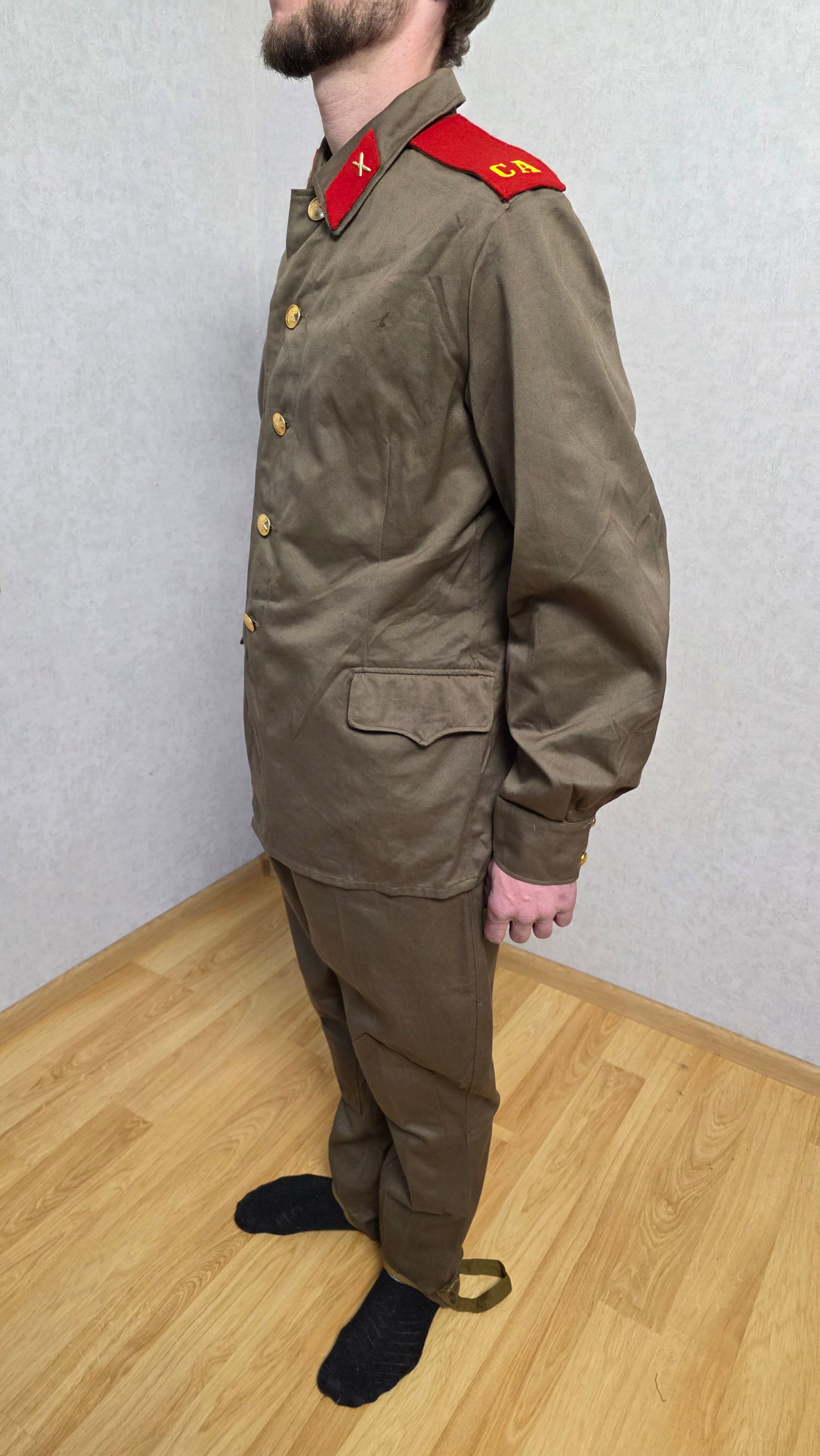 Vintage USSR M69 Uniform Set, Soviet Era Brown Field Outfit