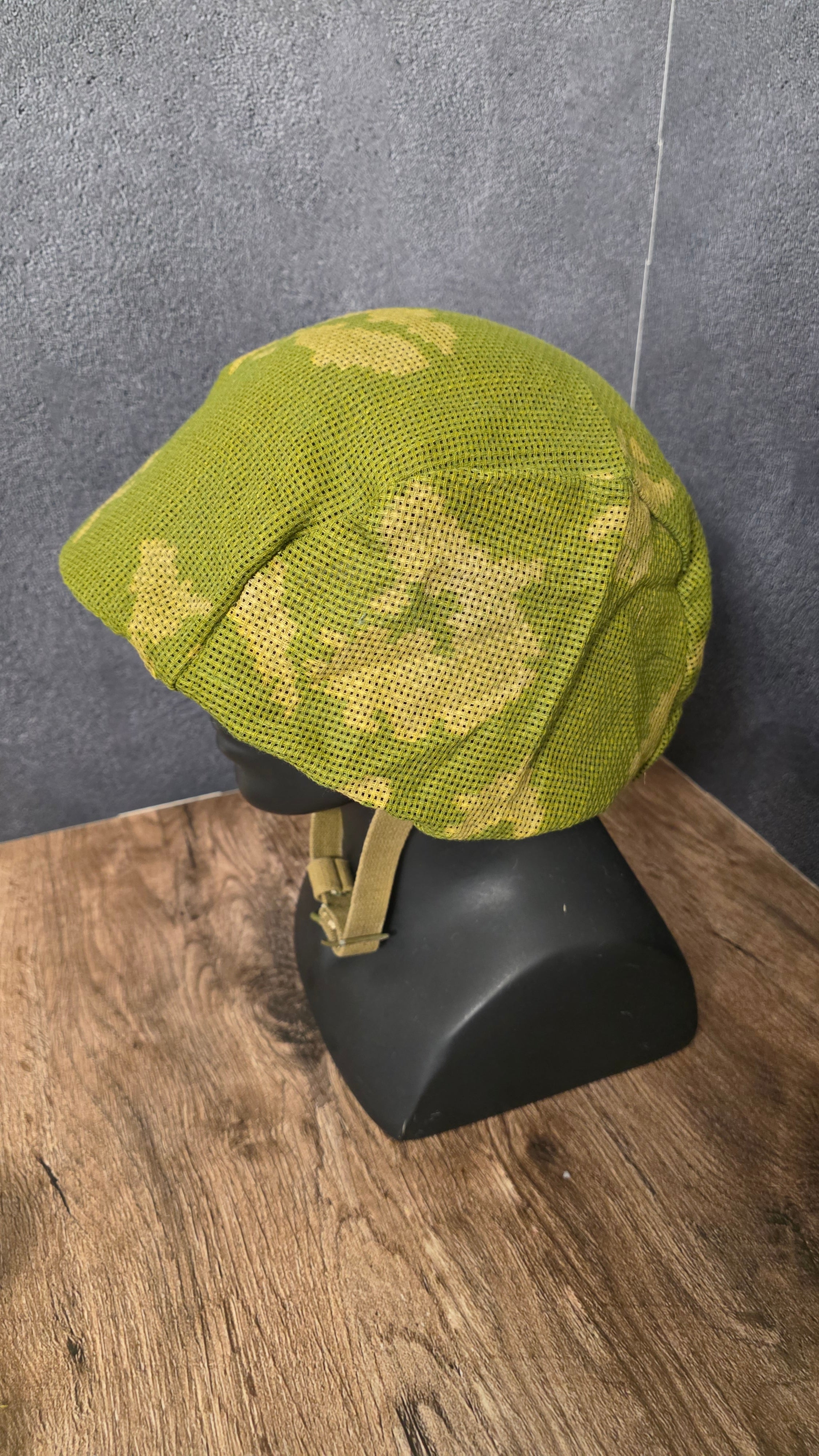 Vintage USSR Camouflage Helmet Cover KZS Mesh Net Camo Collectible