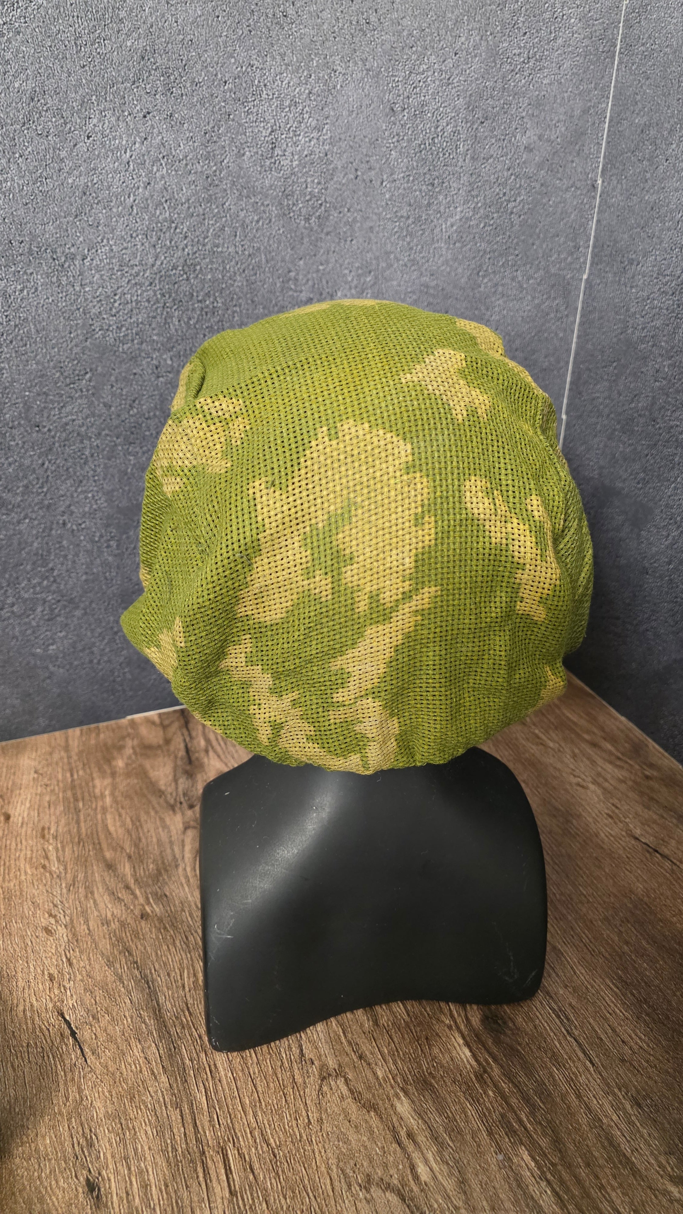 Vintage USSR Camouflage Helmet Cover KZS Mesh Net Camo Collectible