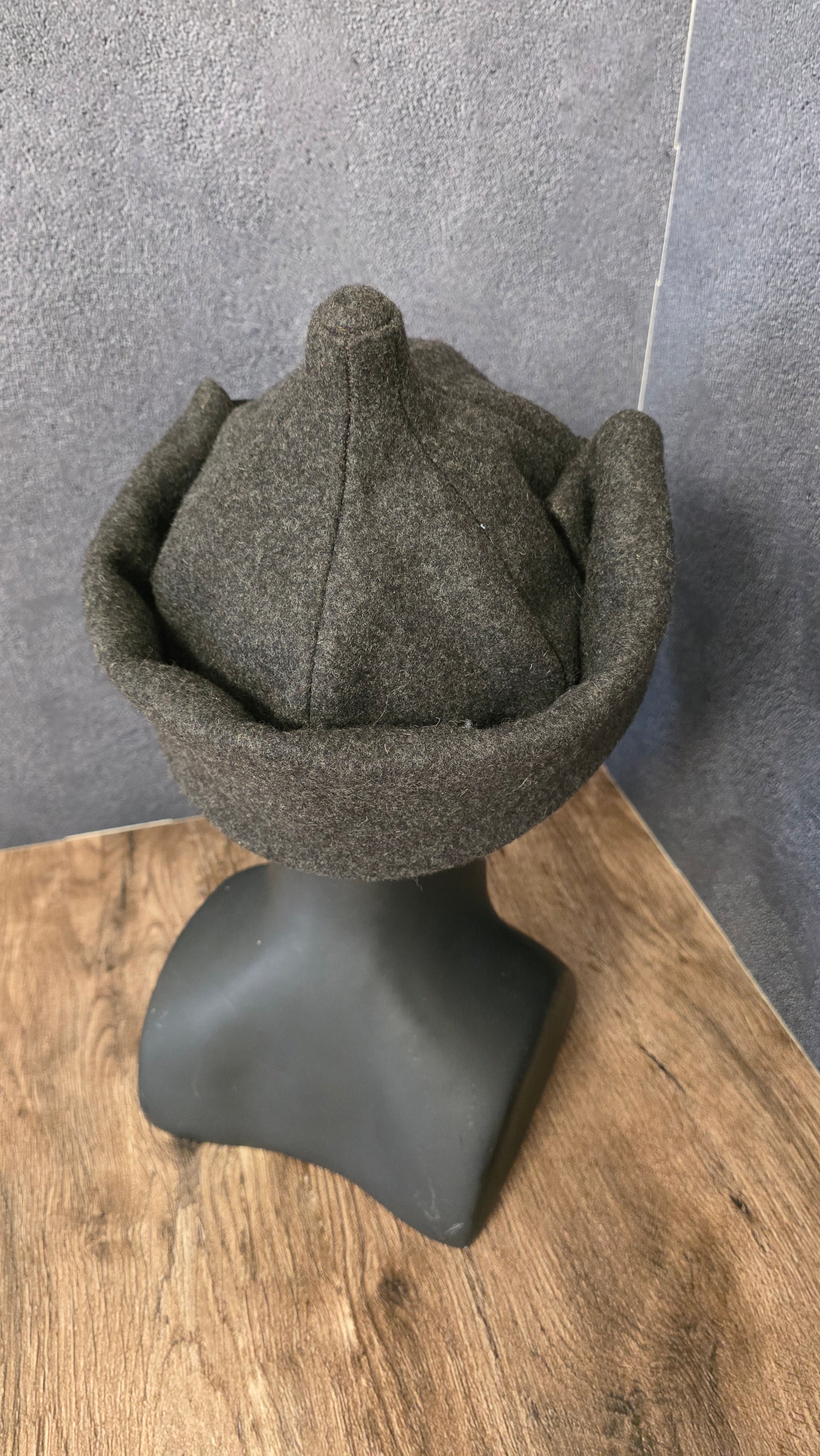 Early Soviet RKKA Budenovka Winter Hat 1927 Pattern Red Army Wool Helmet Cap