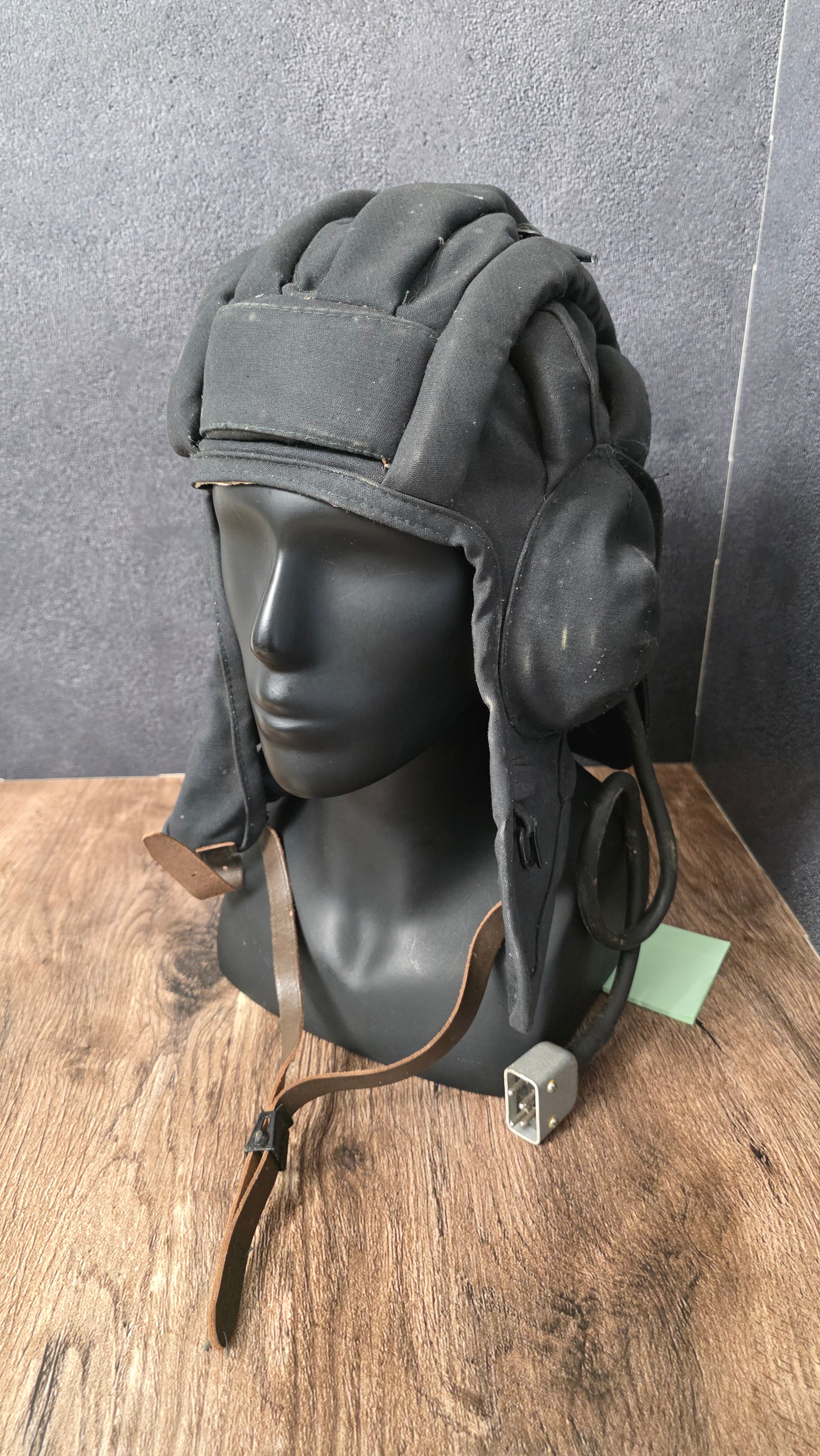 Vintage Soviet Tank Crew Helmet USSR Tanker Padded Communication Helmet