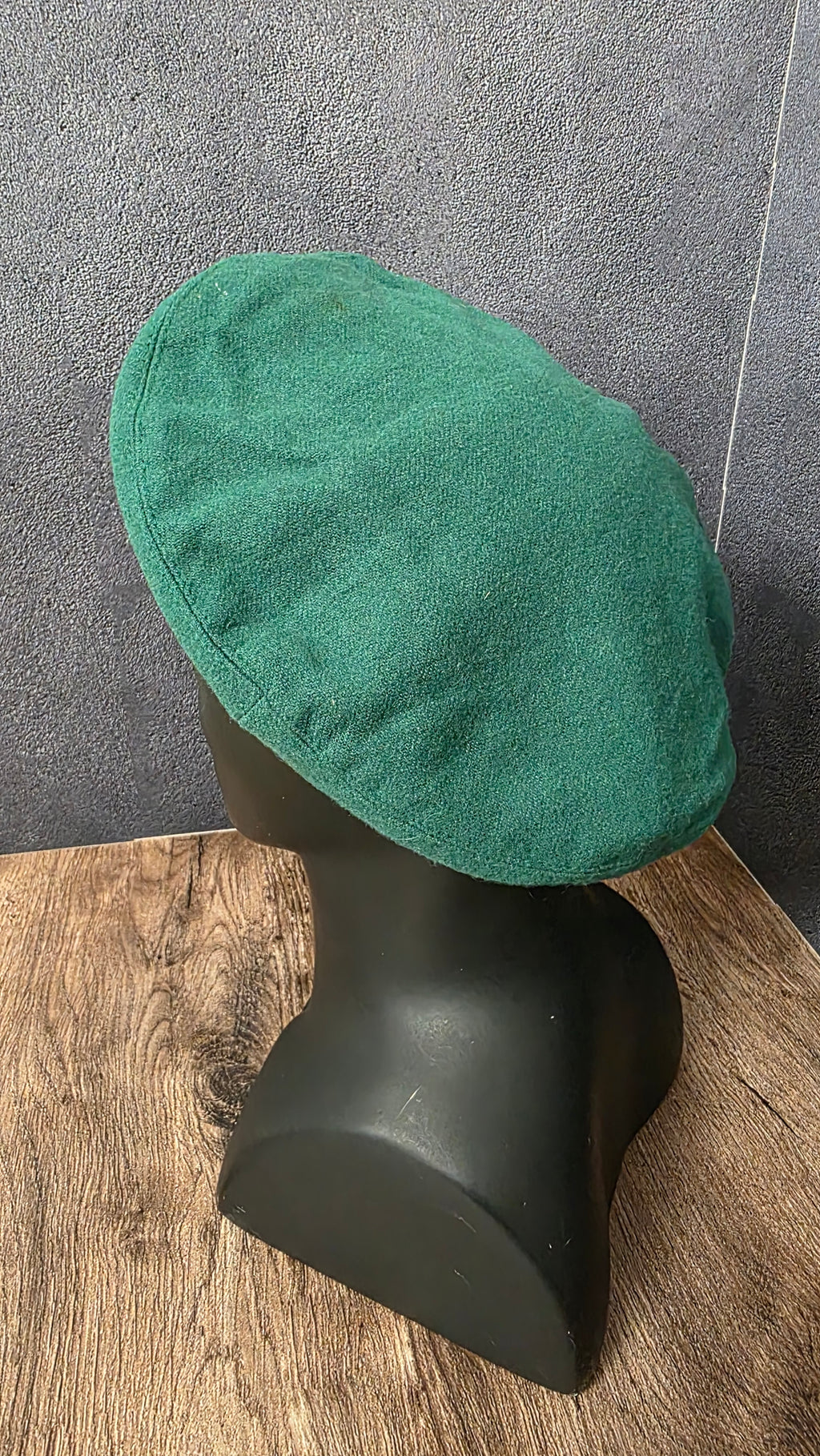Original Soviet Border Guard Green Beret USSR Vintage Green Wool Beret Hat