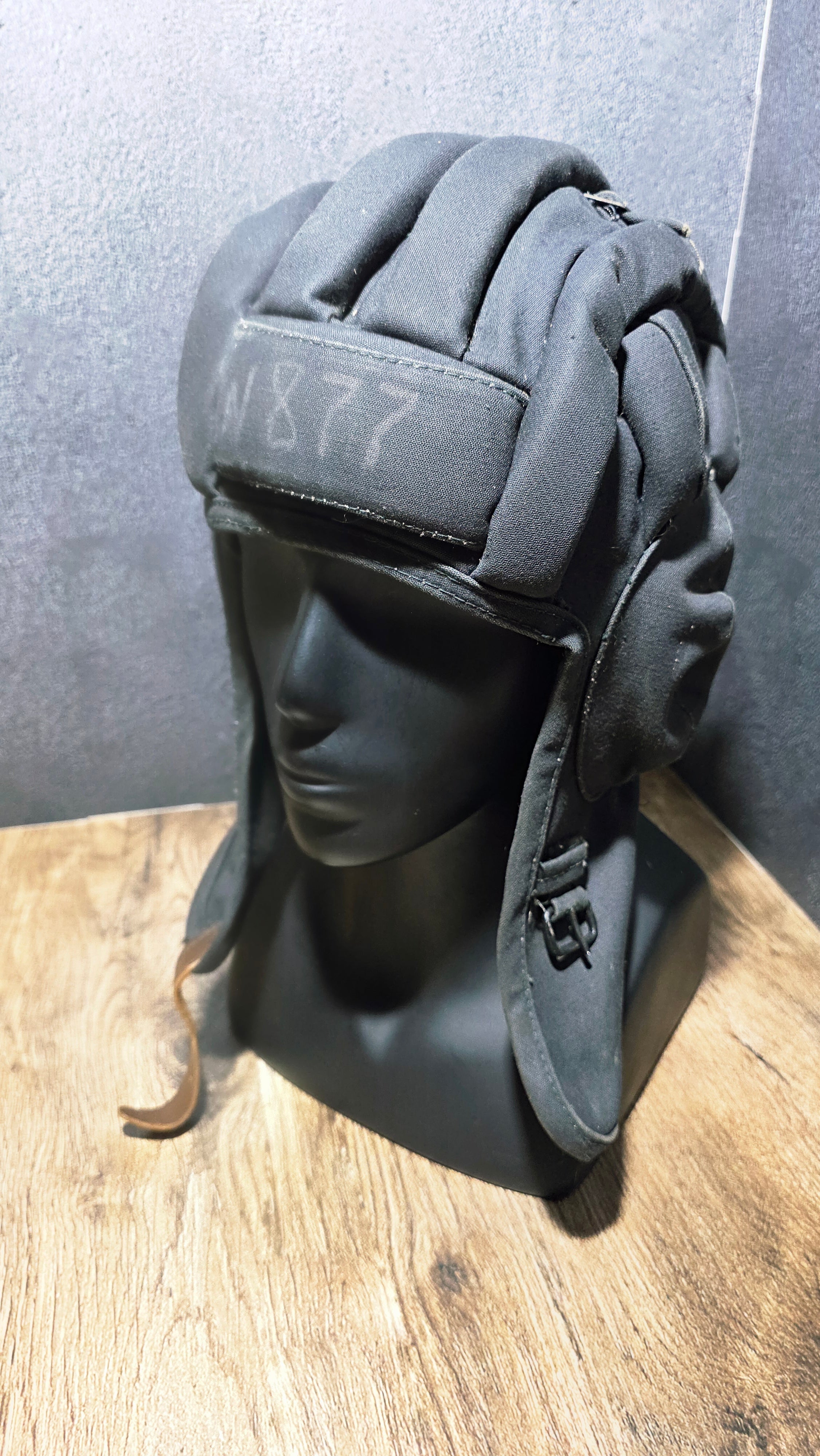 Vintage USSR Soviet Tanker Helmet With Headset Shlemofon