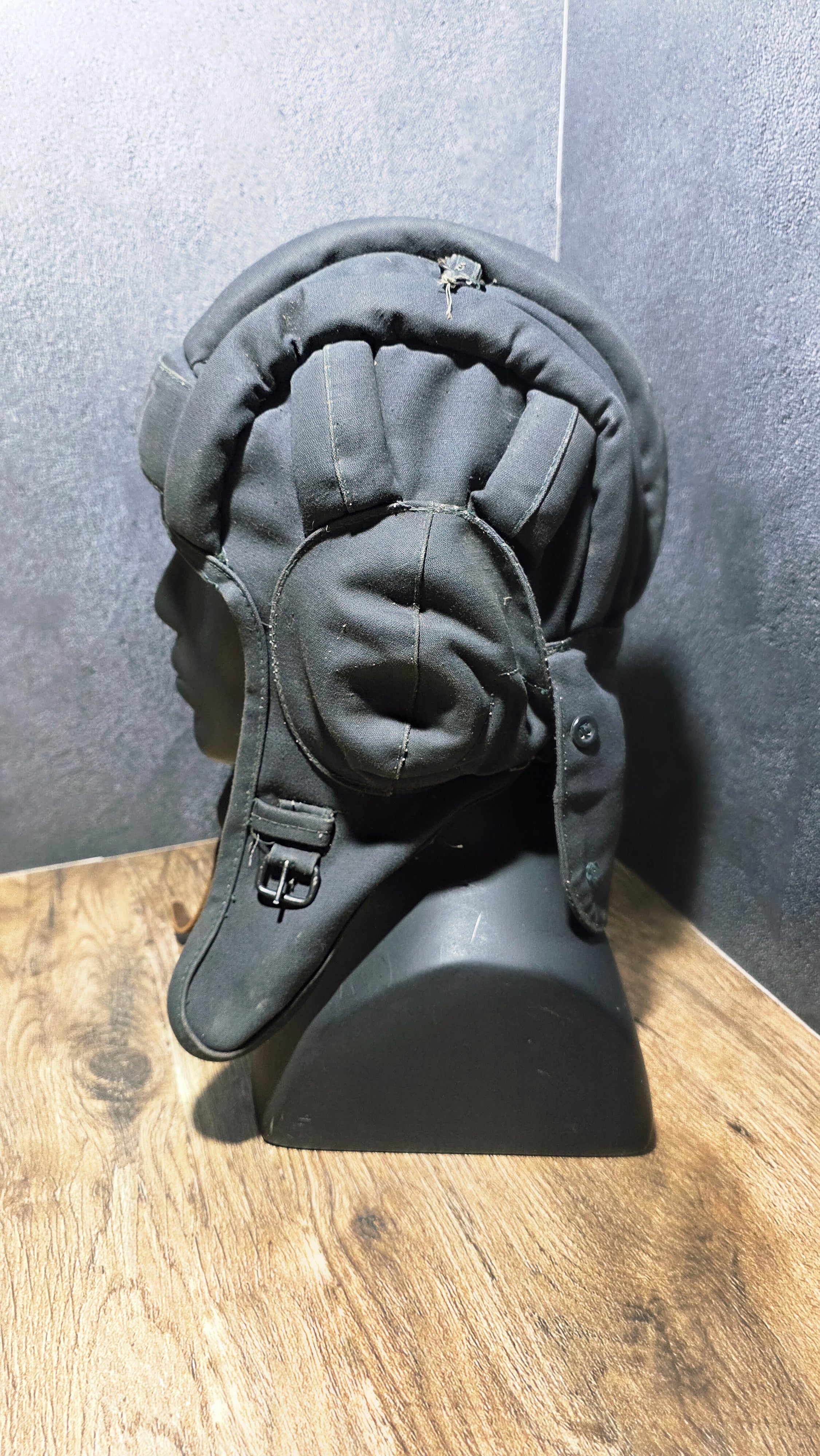 Vintage USSR Soviet Tanker Helmet With Headset Shlemofon