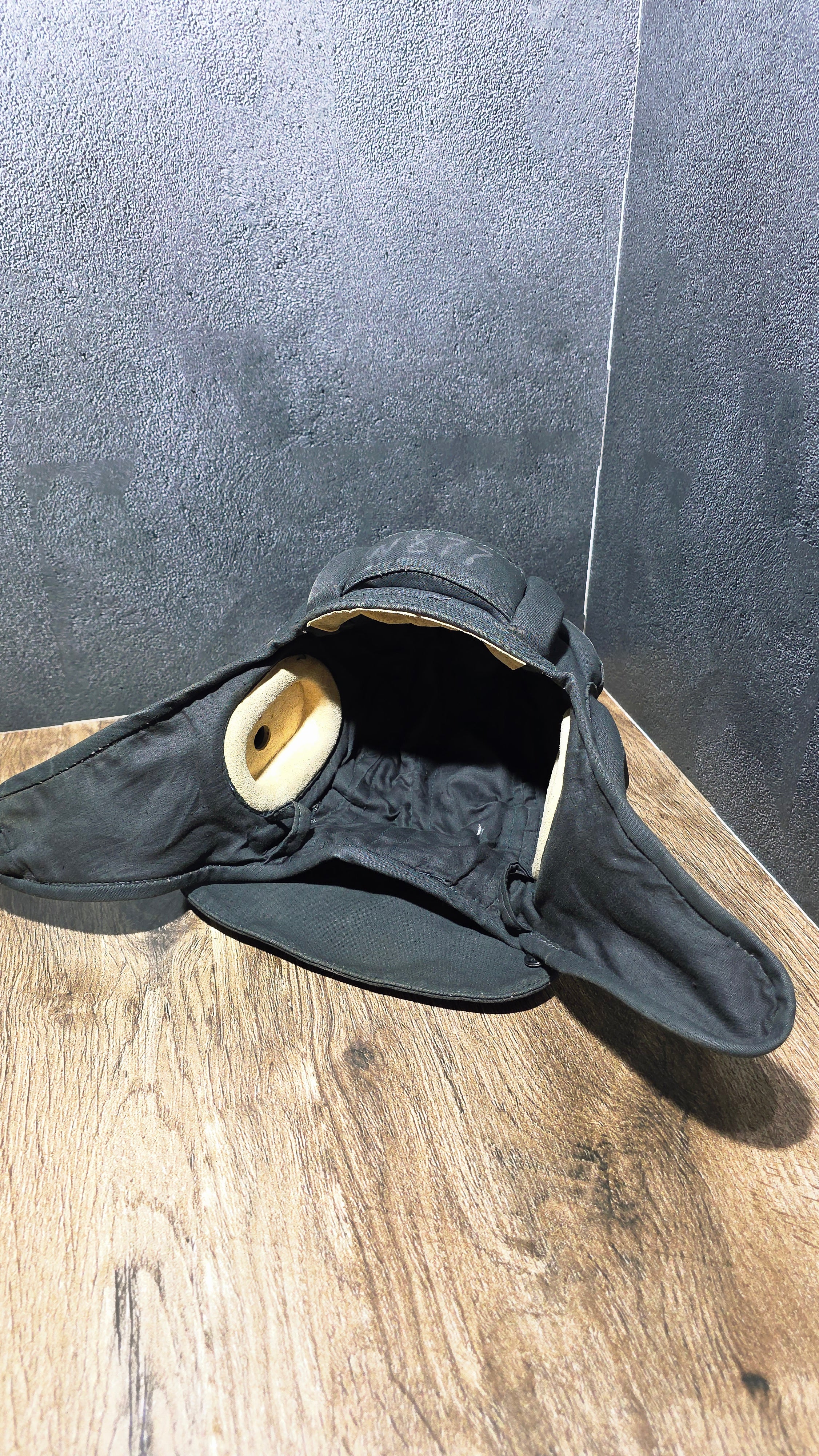 Vintage USSR Soviet Tanker Helmet With Headset Shlemofon