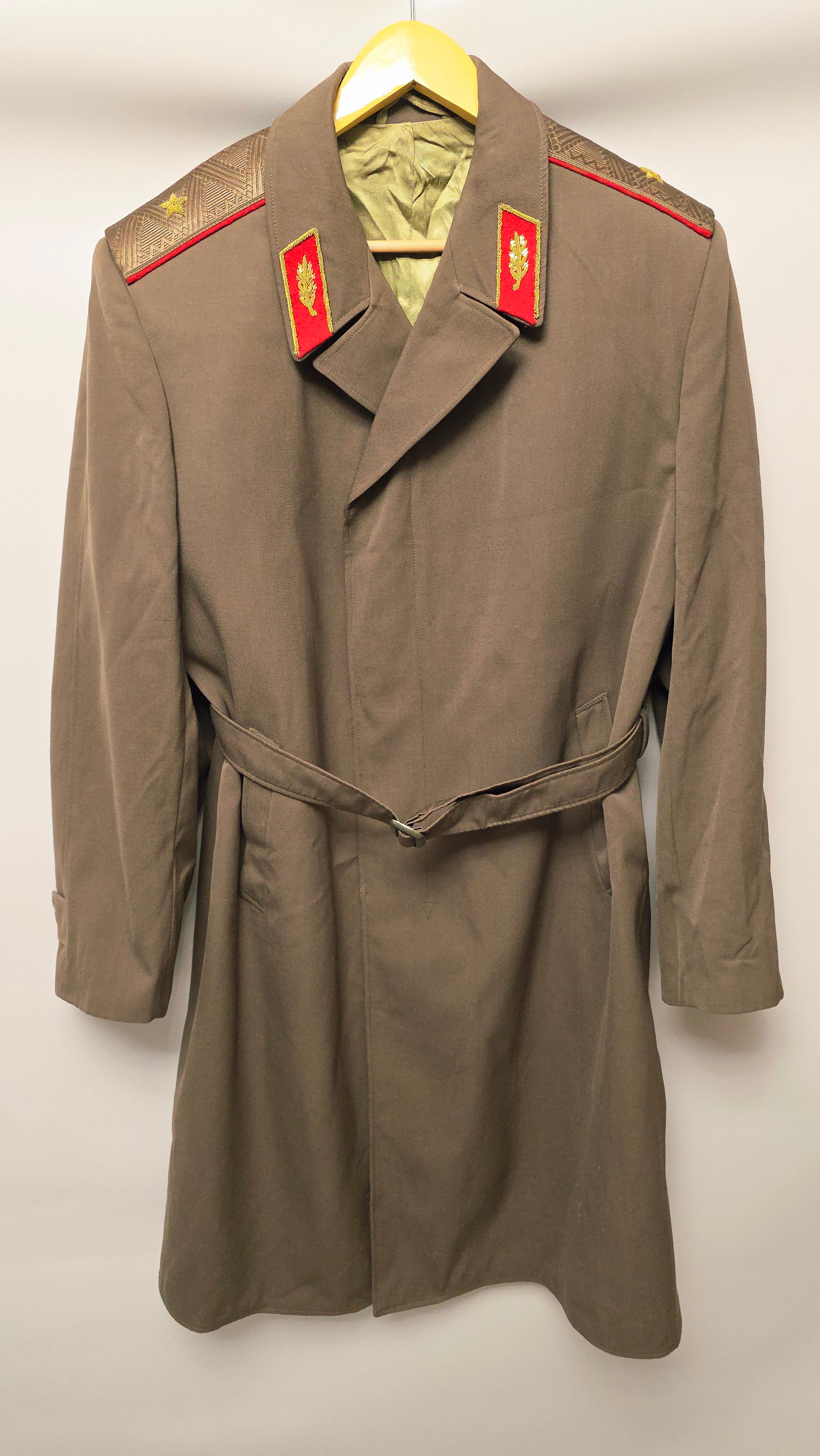 Soviet General Officer Overcoat Wool Blend USSR Vintage Long Coat