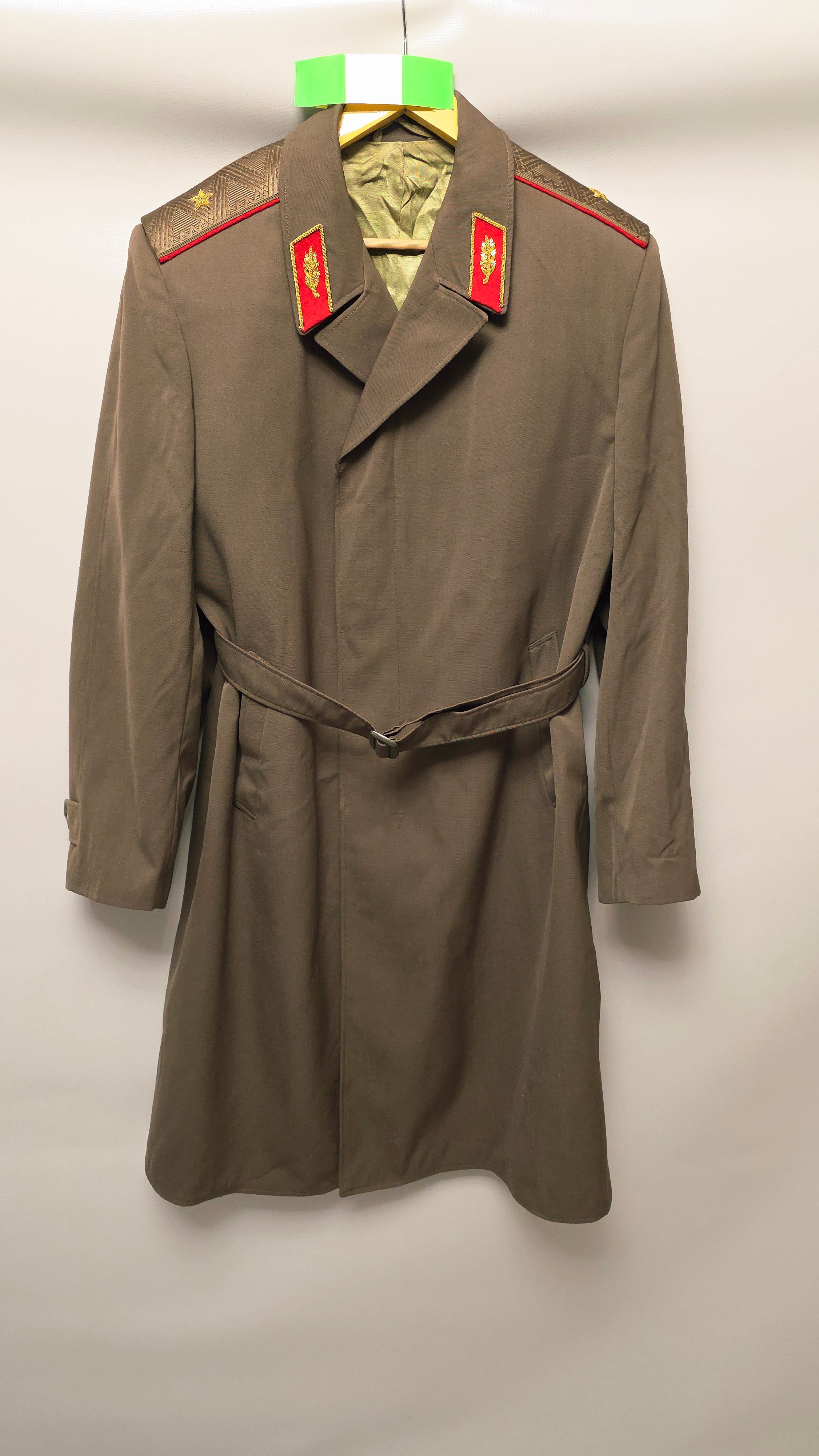 Soviet General Officer Overcoat Wool Blend USSR Vintage Long Coat
