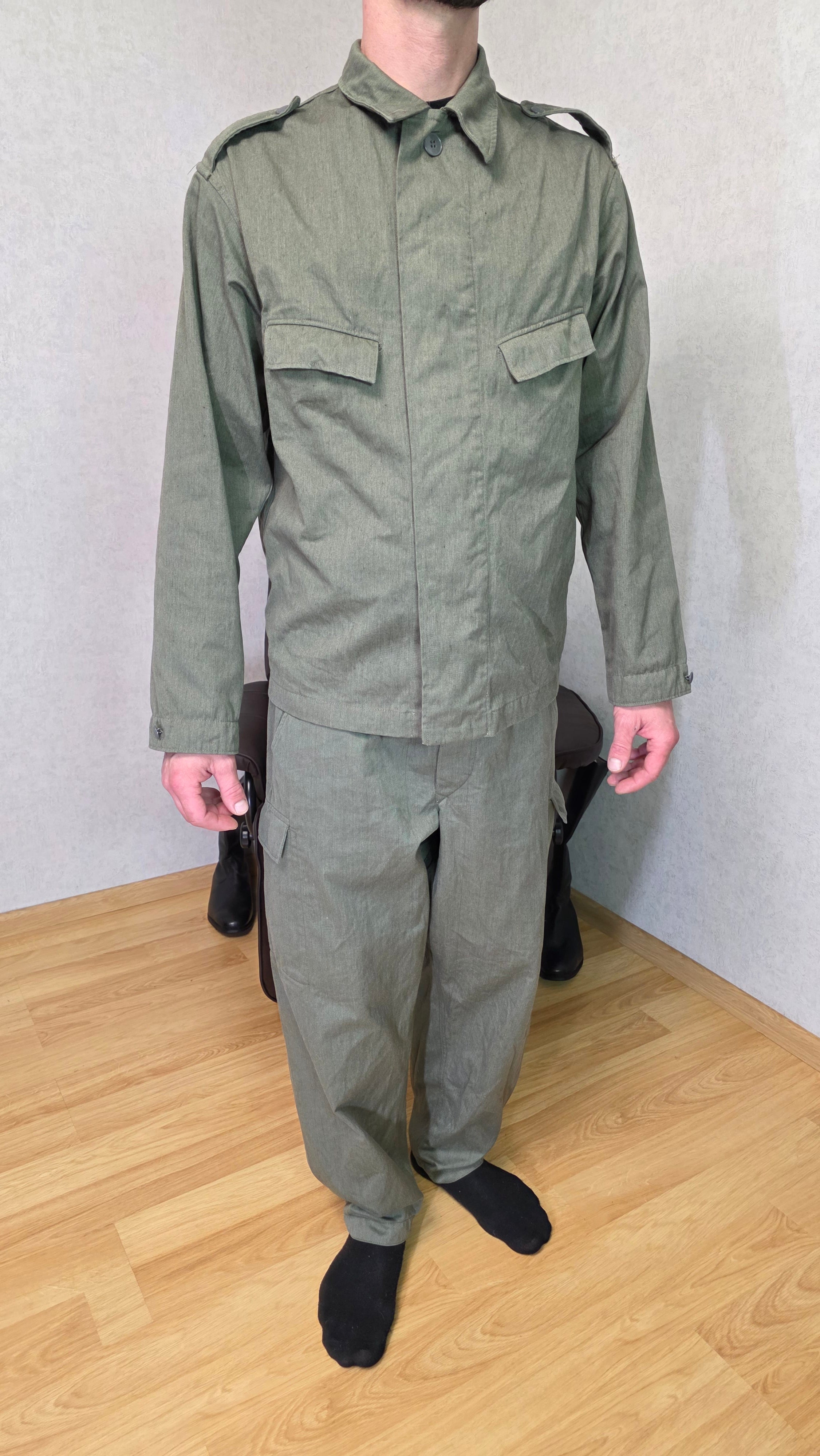 East German GDR Strichtarn Camo Uniform Jacket Vintage NVA