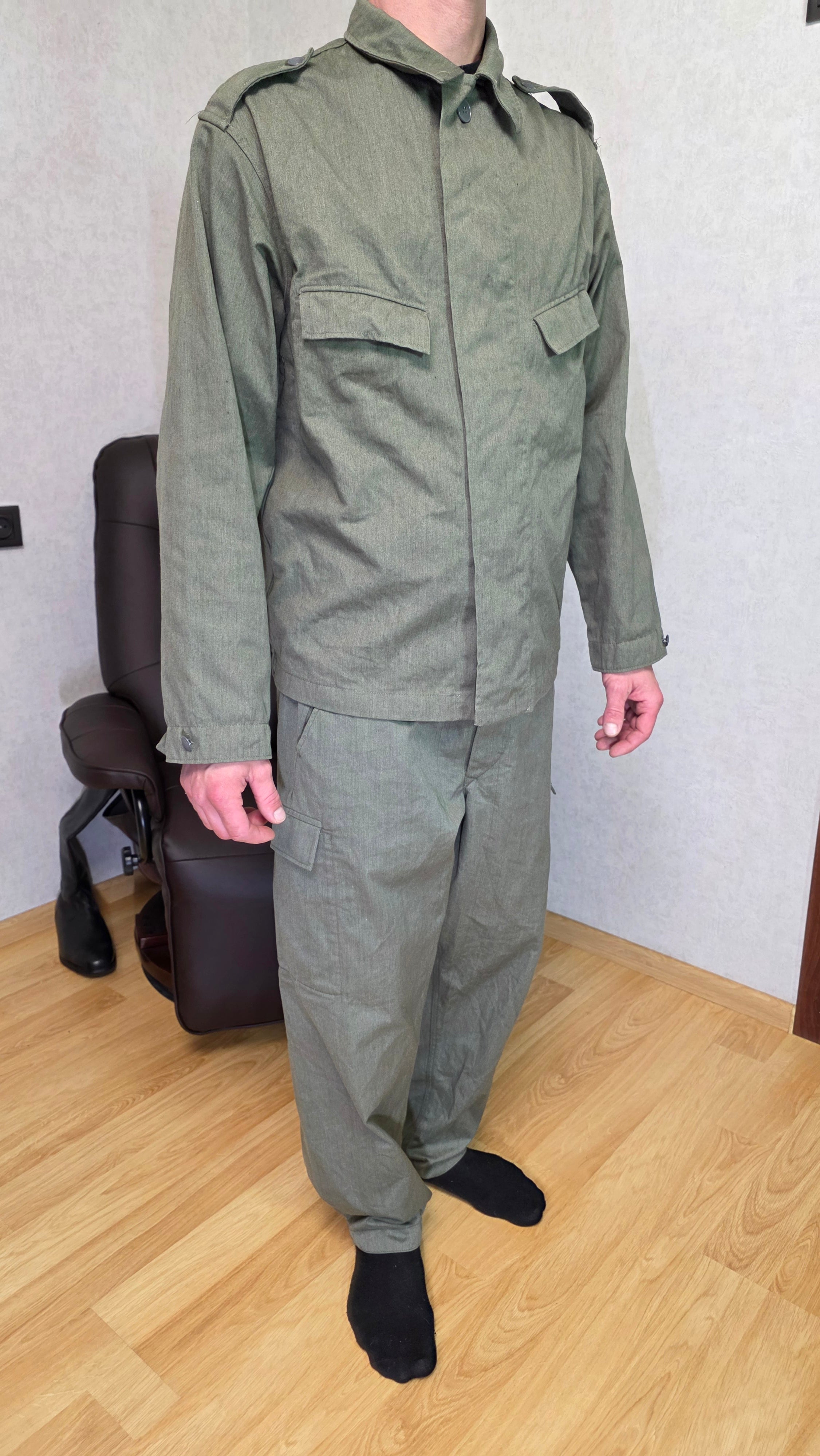 East German GDR Strichtarn Camo Uniform Jacket Vintage NVA
