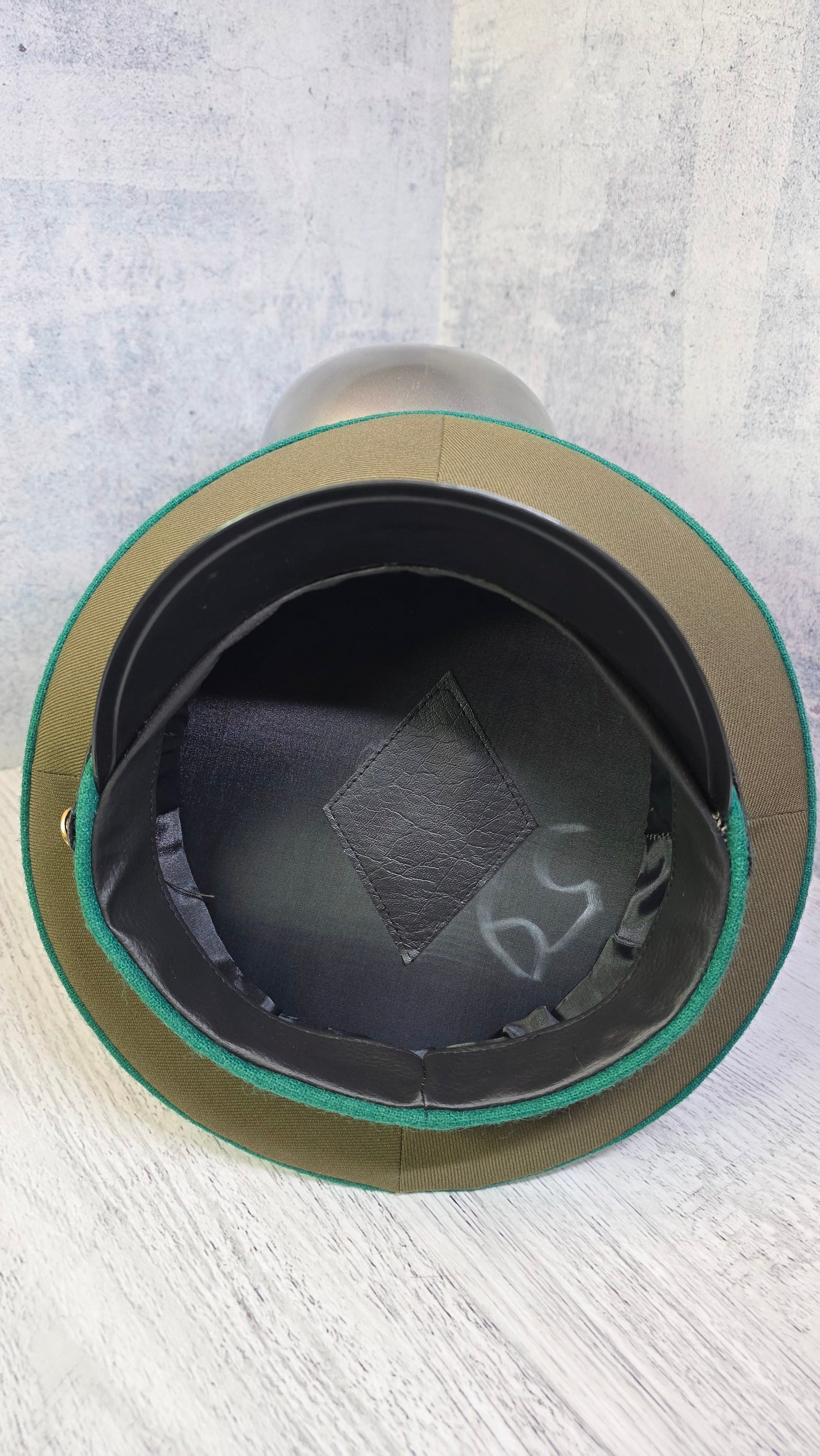 Soviet USSR Border Guard Visor Cap Vintage Sergeant Service Hat Green Band Field Cap - Legend Returns Vintage