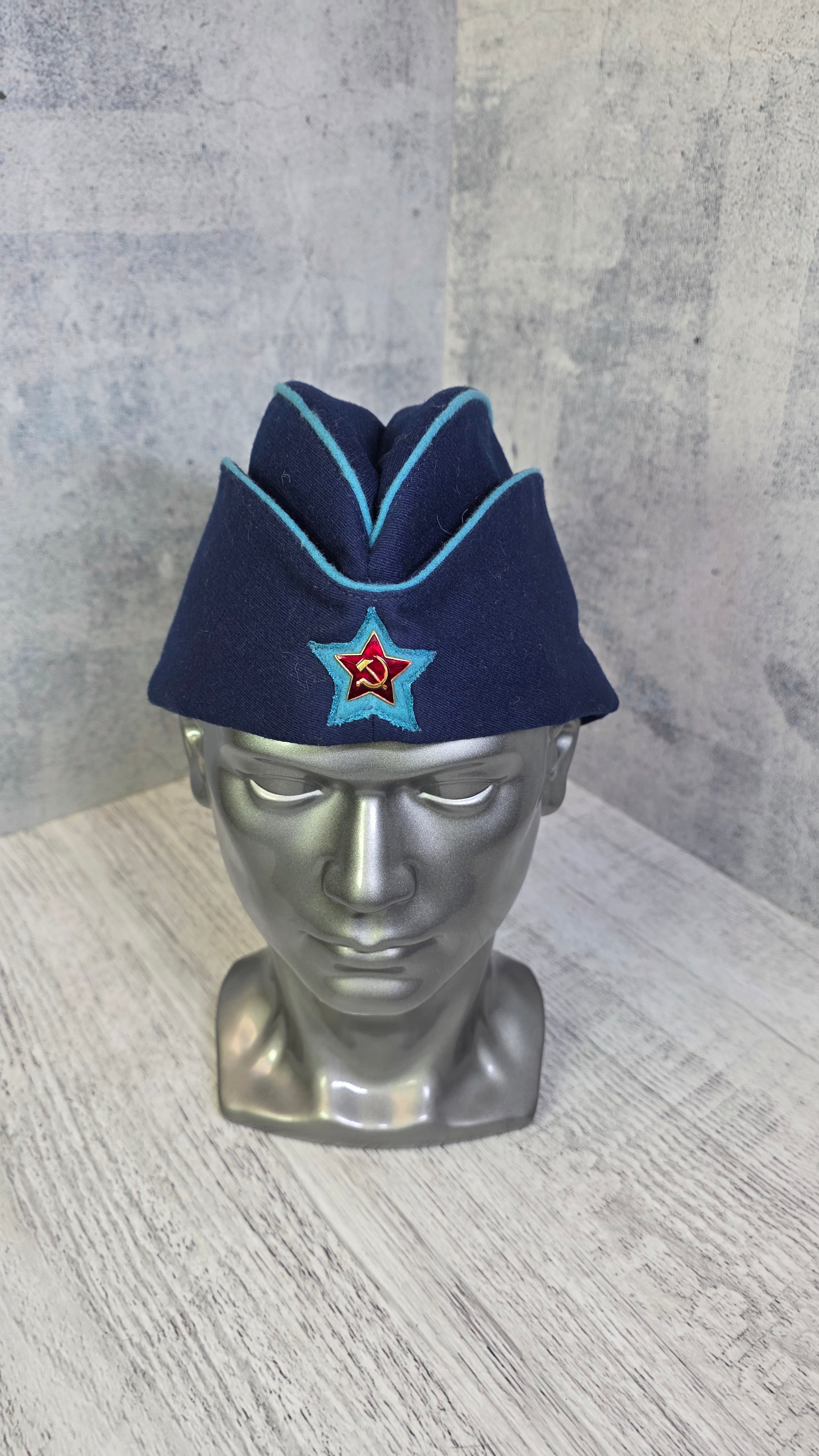 Vintage Soviet VVS Pilotka Cap USSR 1935 Pre-WWII Officer Side Hat