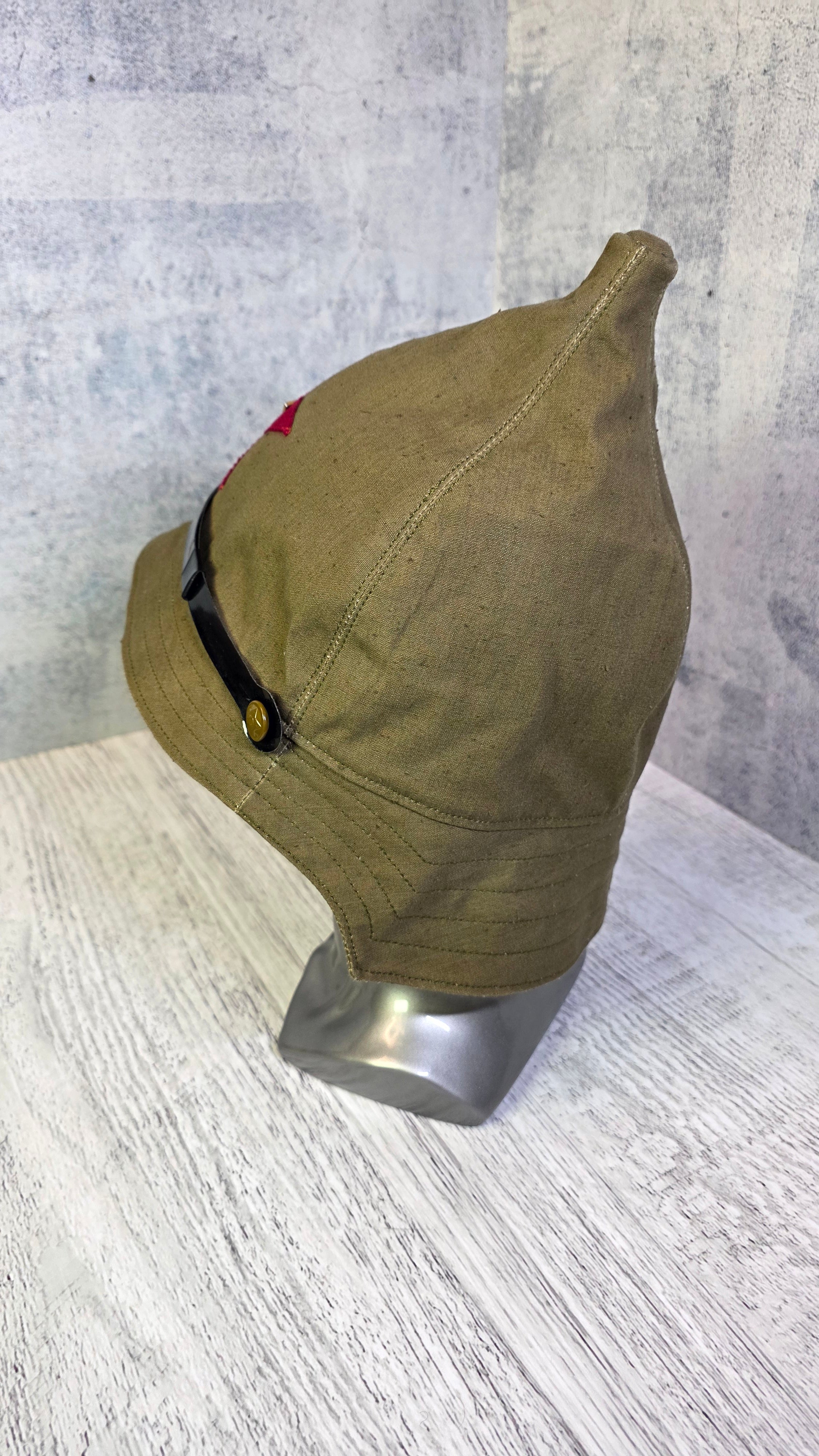 Vintage Soviet Budenovka Hat USSR 1935 Cotton Red Army Cap