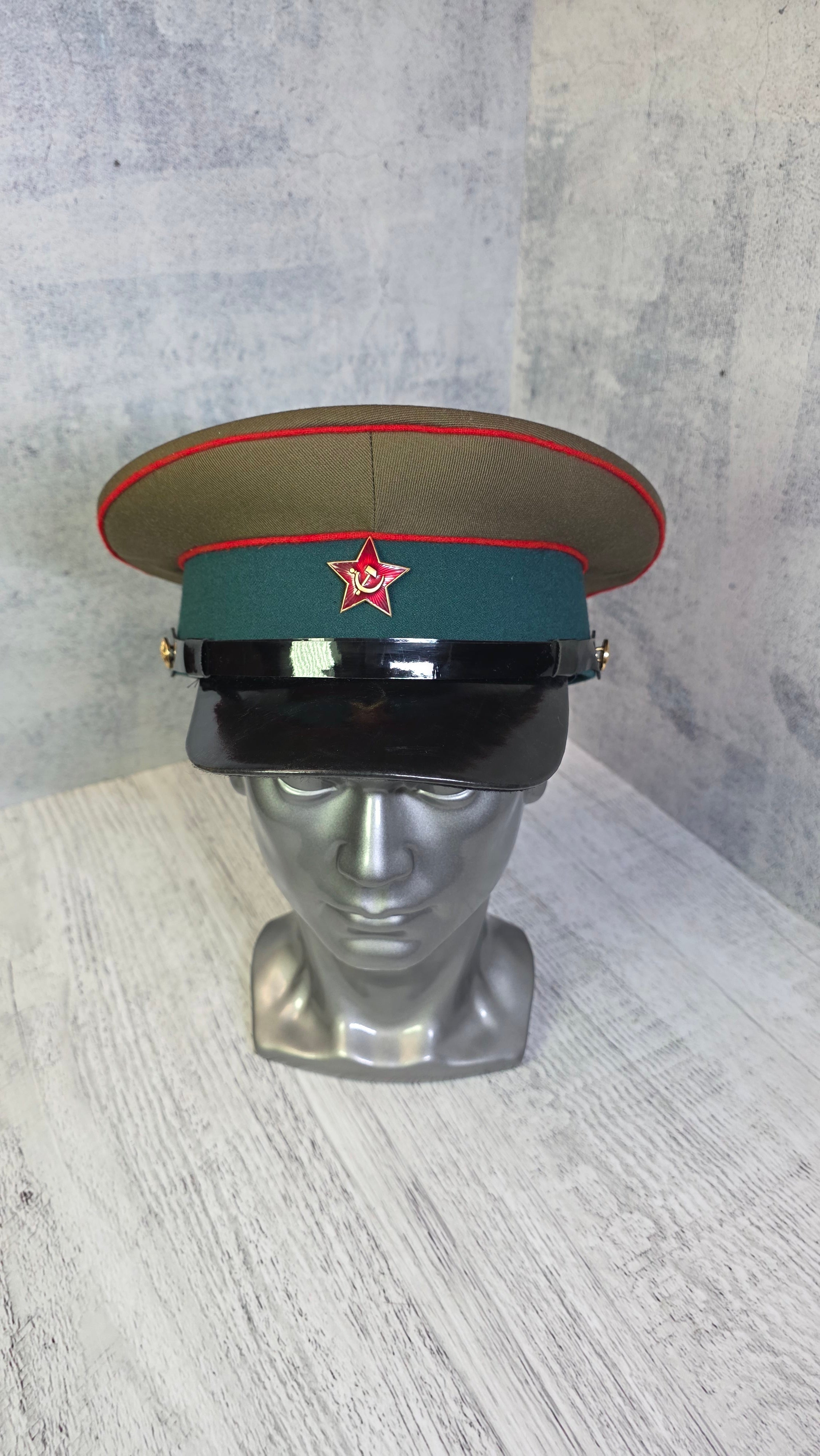 Vintage Soviet Border Guard Visor Cap USSR 1935 Officer Parade Hat