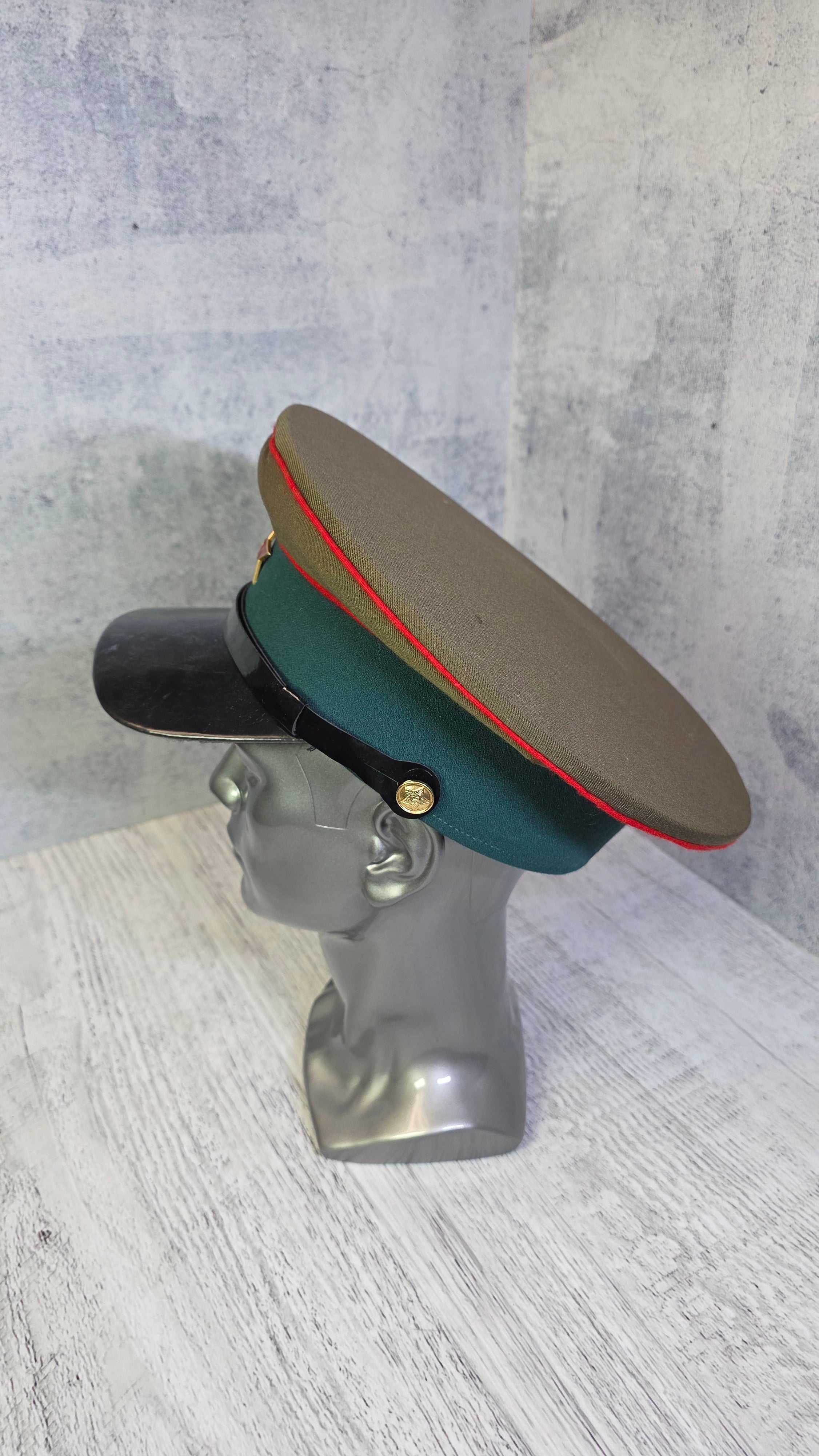 Vintage Soviet Border Guard Visor Cap USSR 1935 Officer Parade Hat