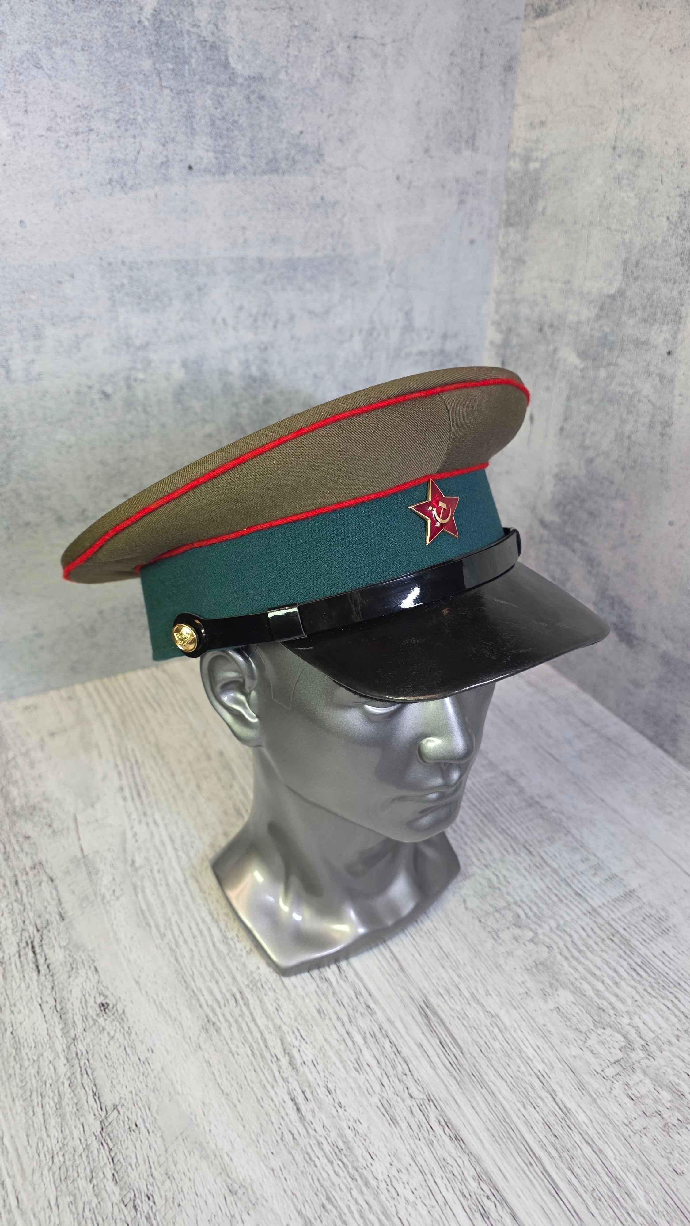 Vintage Soviet Border Guard Visor Cap USSR 1935 Officer Parade Hat