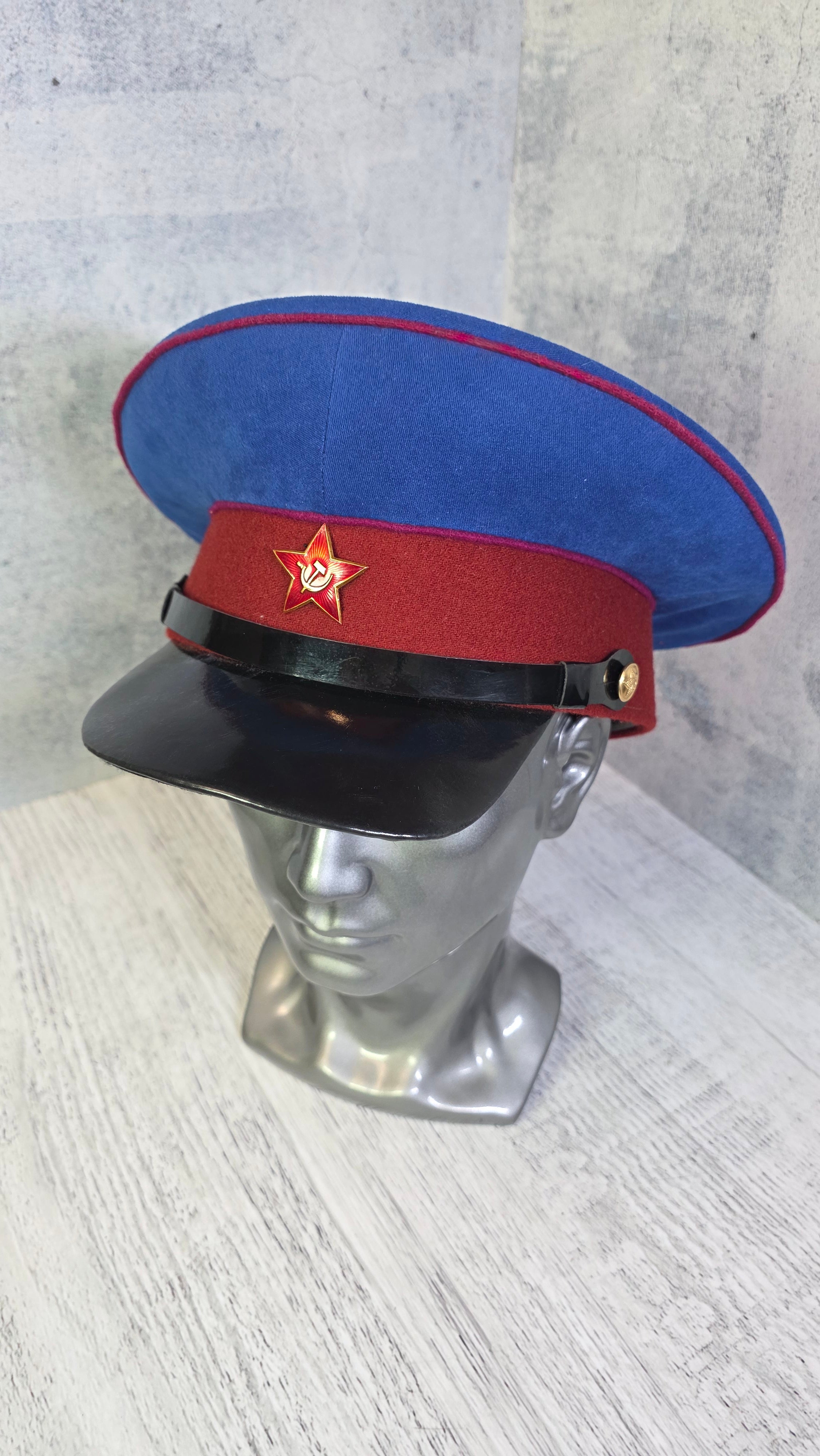 Vintage Soviet Officer Visor Cap USSR 1935 Parade Hat