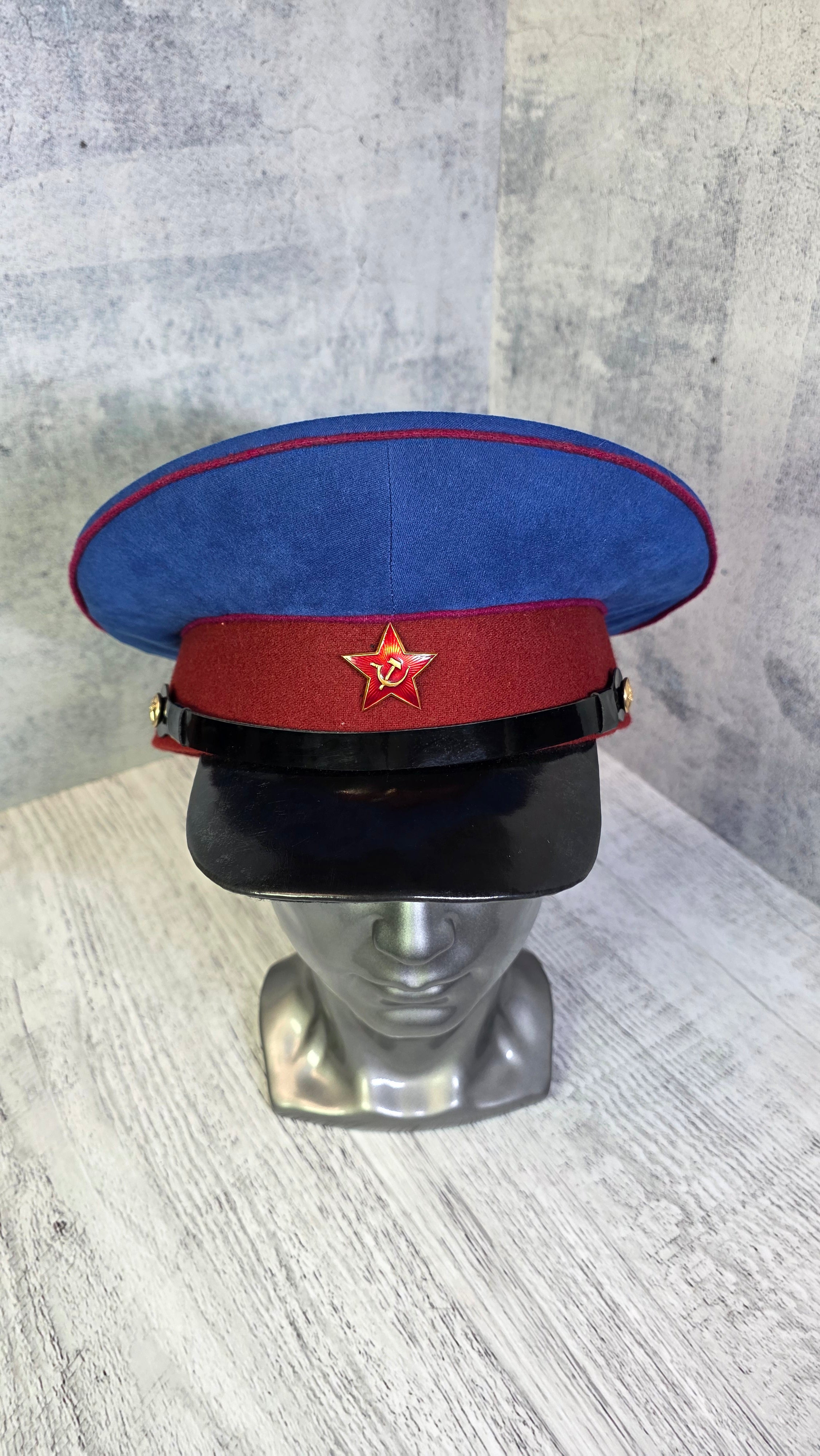 Vintage Soviet Officer Visor Cap USSR 1935 Parade Hat