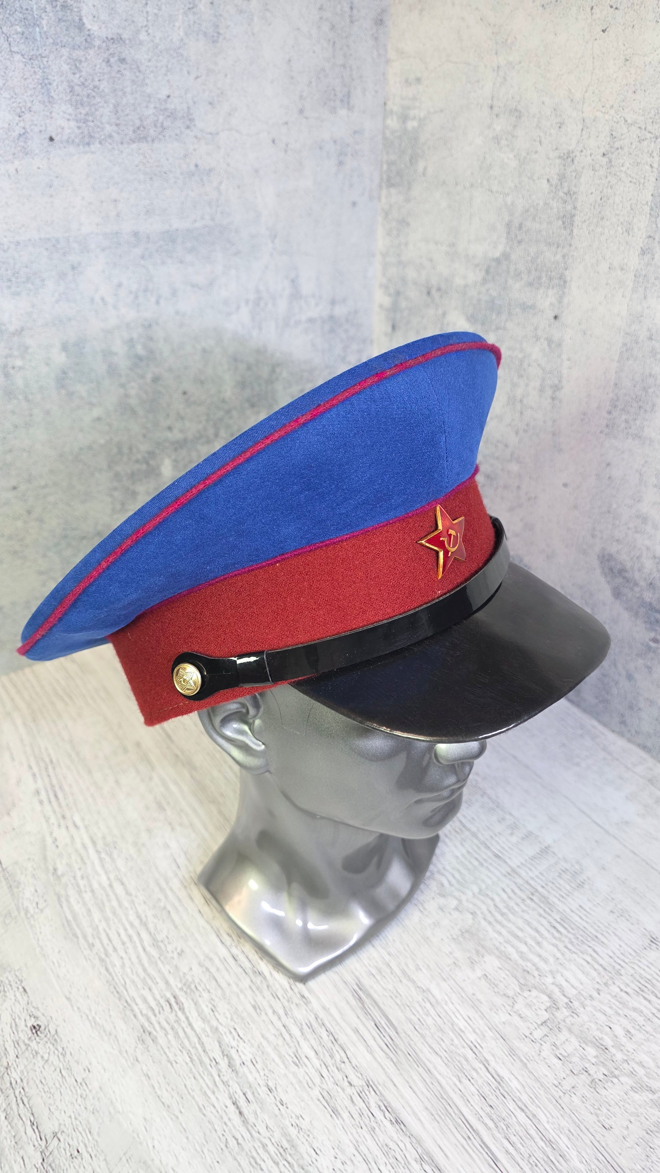 Vintage Soviet Officer Visor Cap USSR 1935 Parade Hat