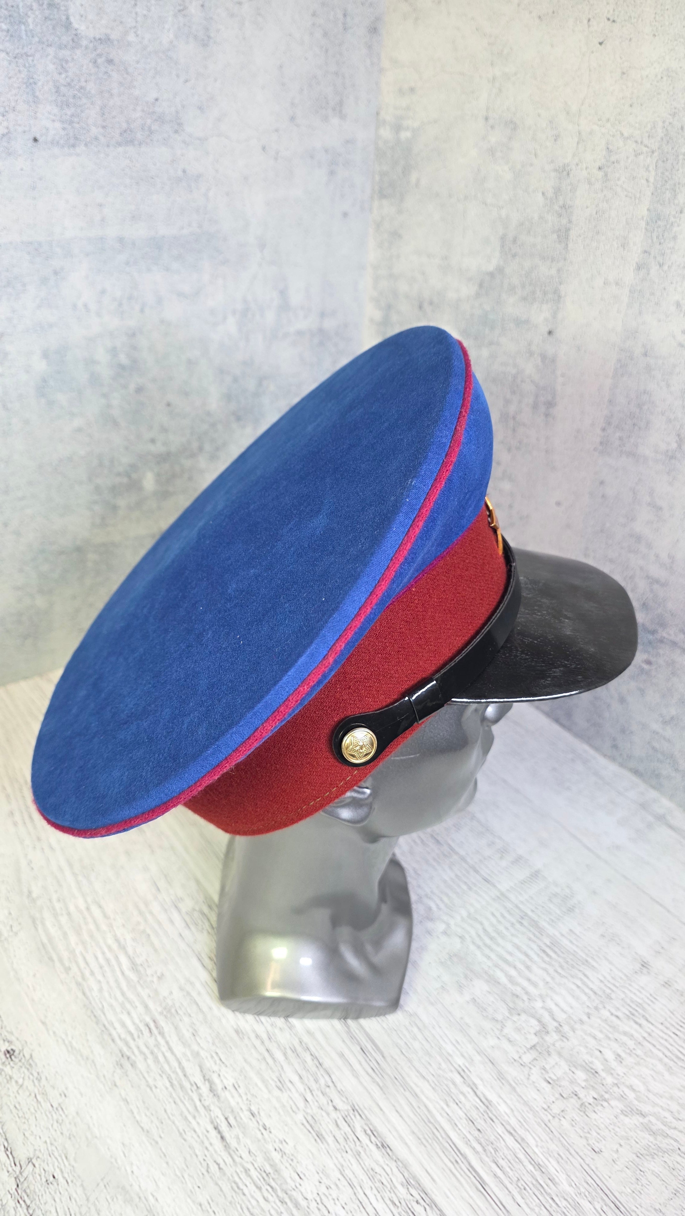 Vintage Soviet Officer Visor Cap USSR 1935 Parade Hat