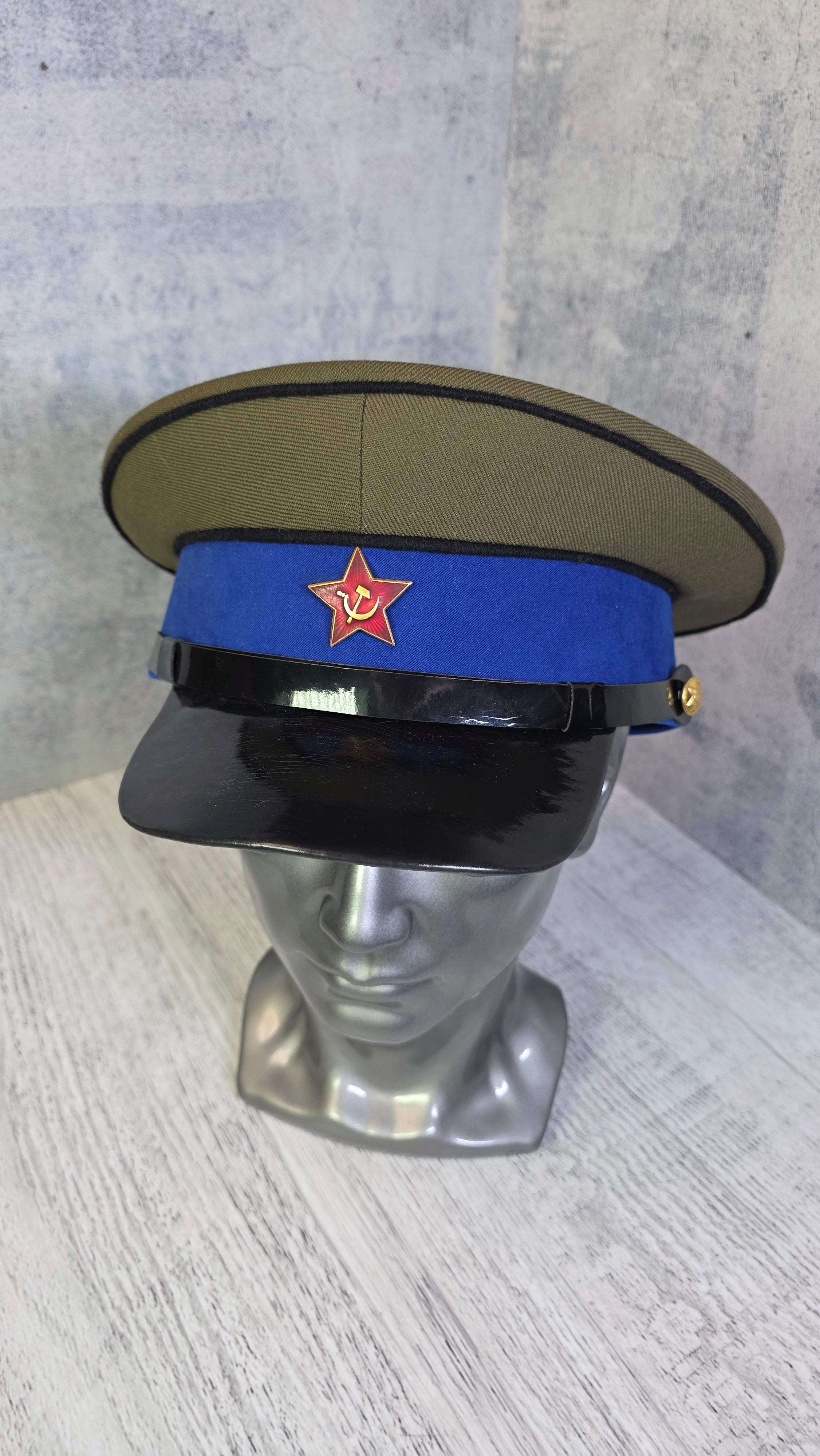 USSR Air Force Parade Cap Vintage Soviet 1935 Pilot Visor Hat