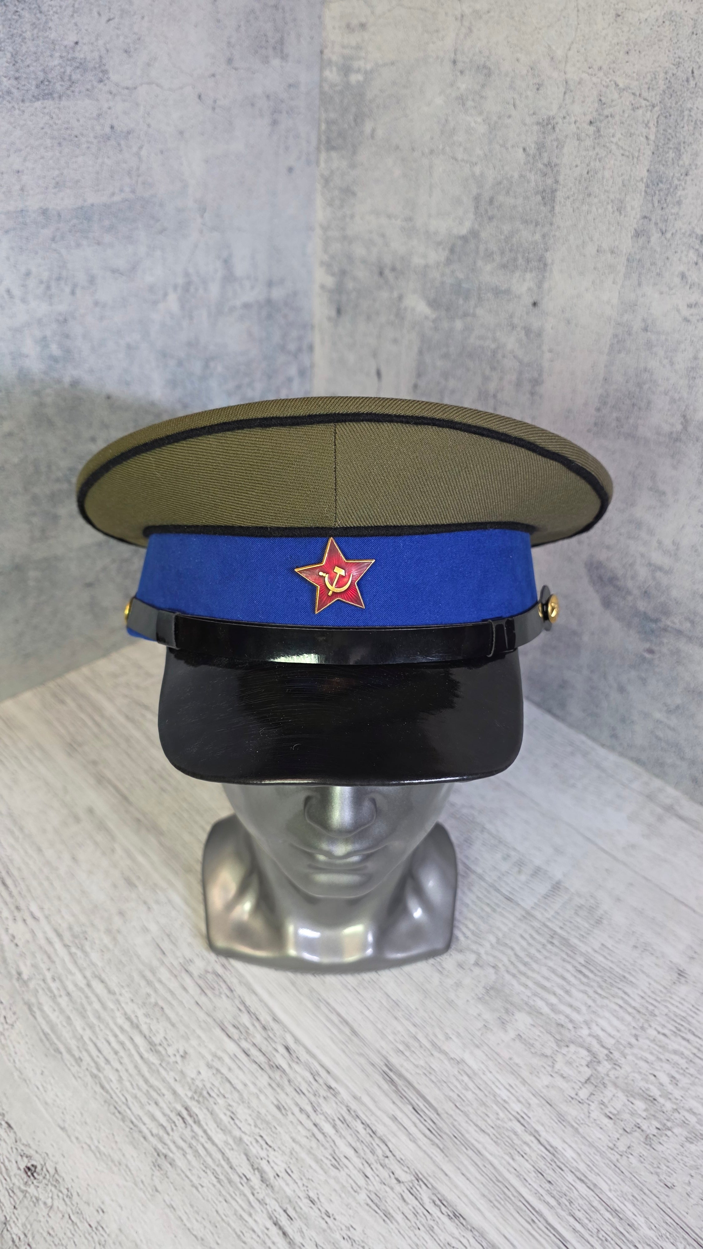 USSR Air Force Parade Cap Vintage Soviet 1935 Pilot Visor Hat