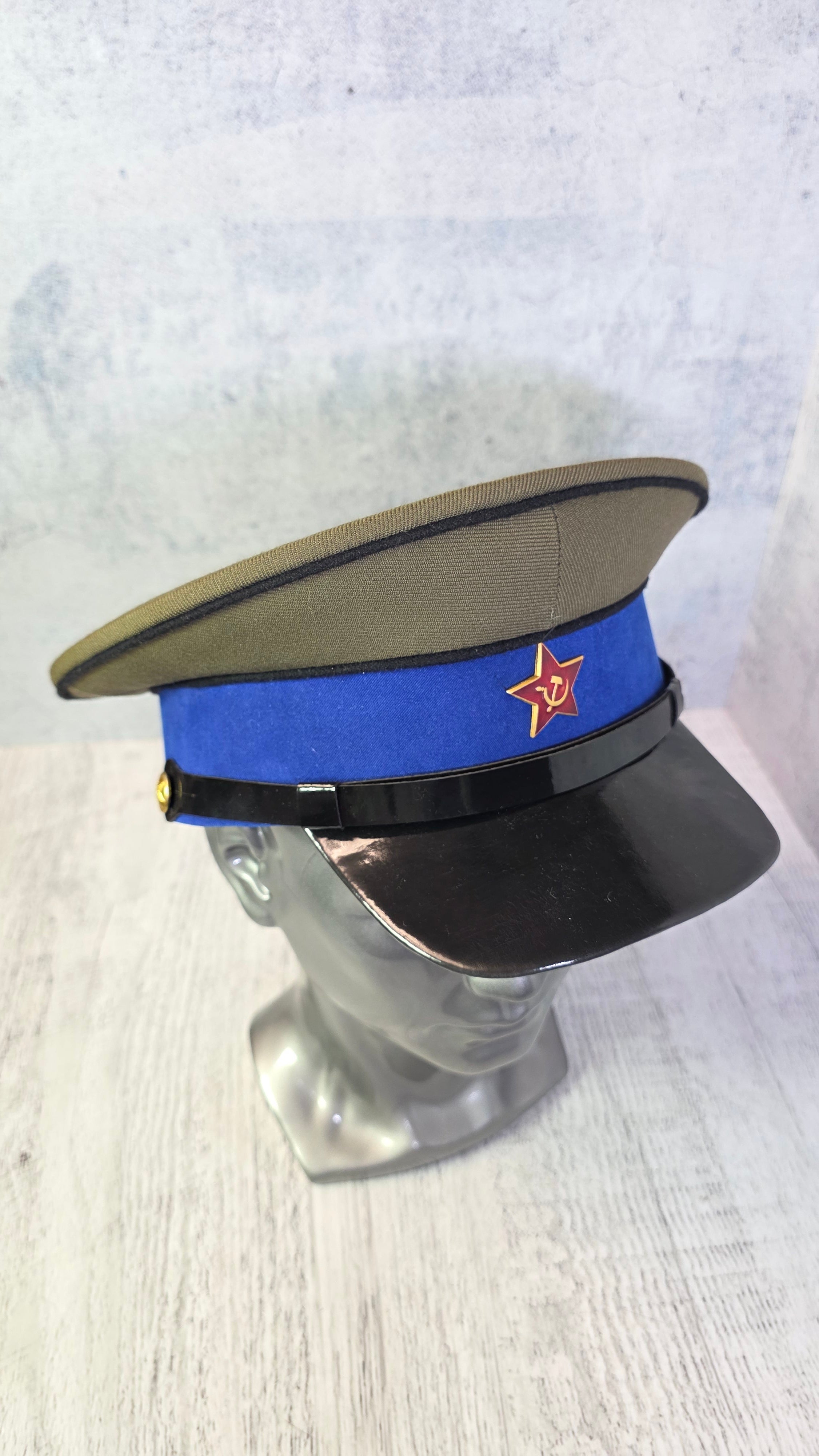 USSR Air Force Parade Cap Vintage Soviet 1935 Pilot Visor Hat