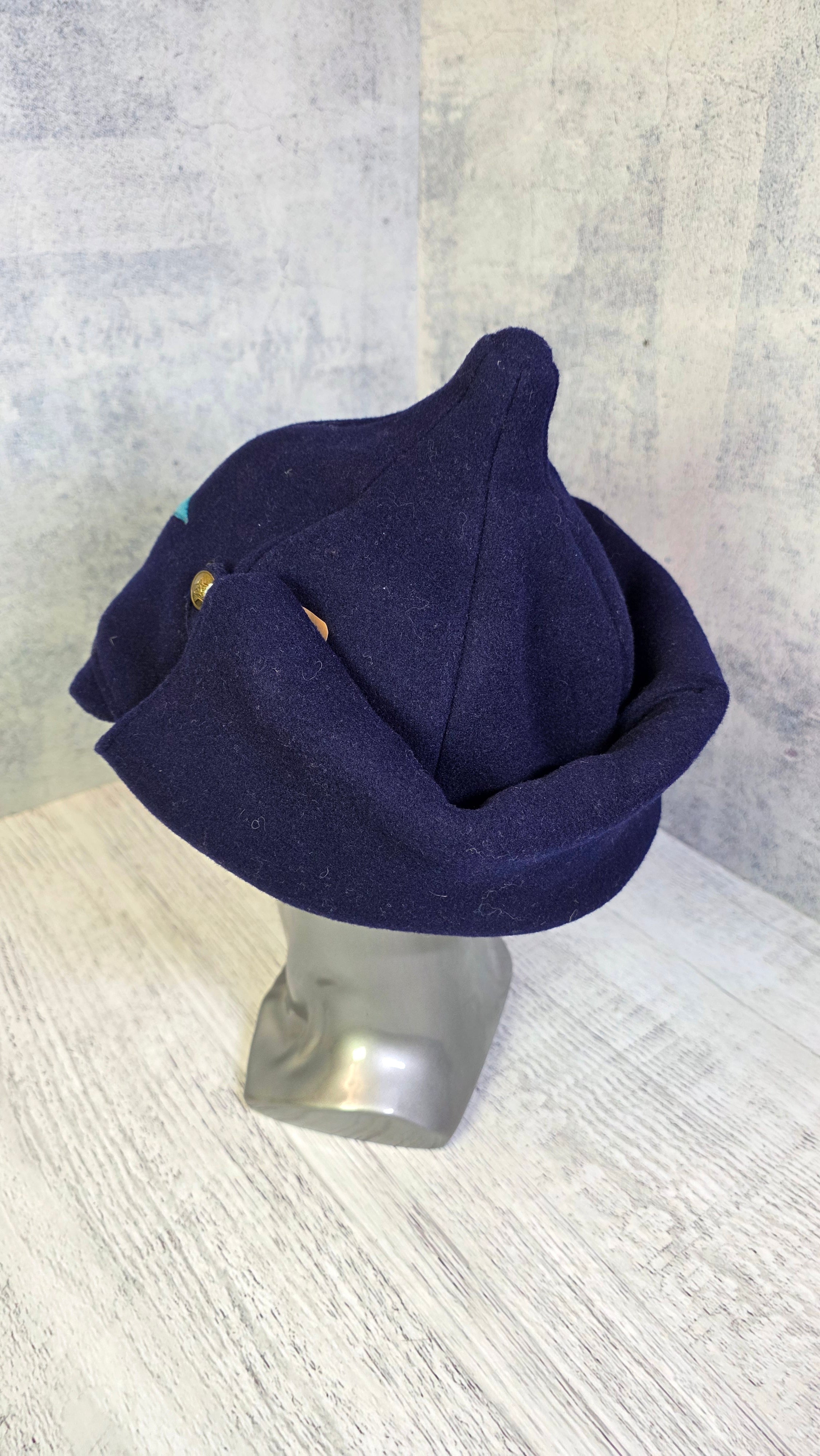 Vintage Soviet Air Force Budenovka Hat USSR Winter Wool Aviator Helmet - Legend Returns Vintage