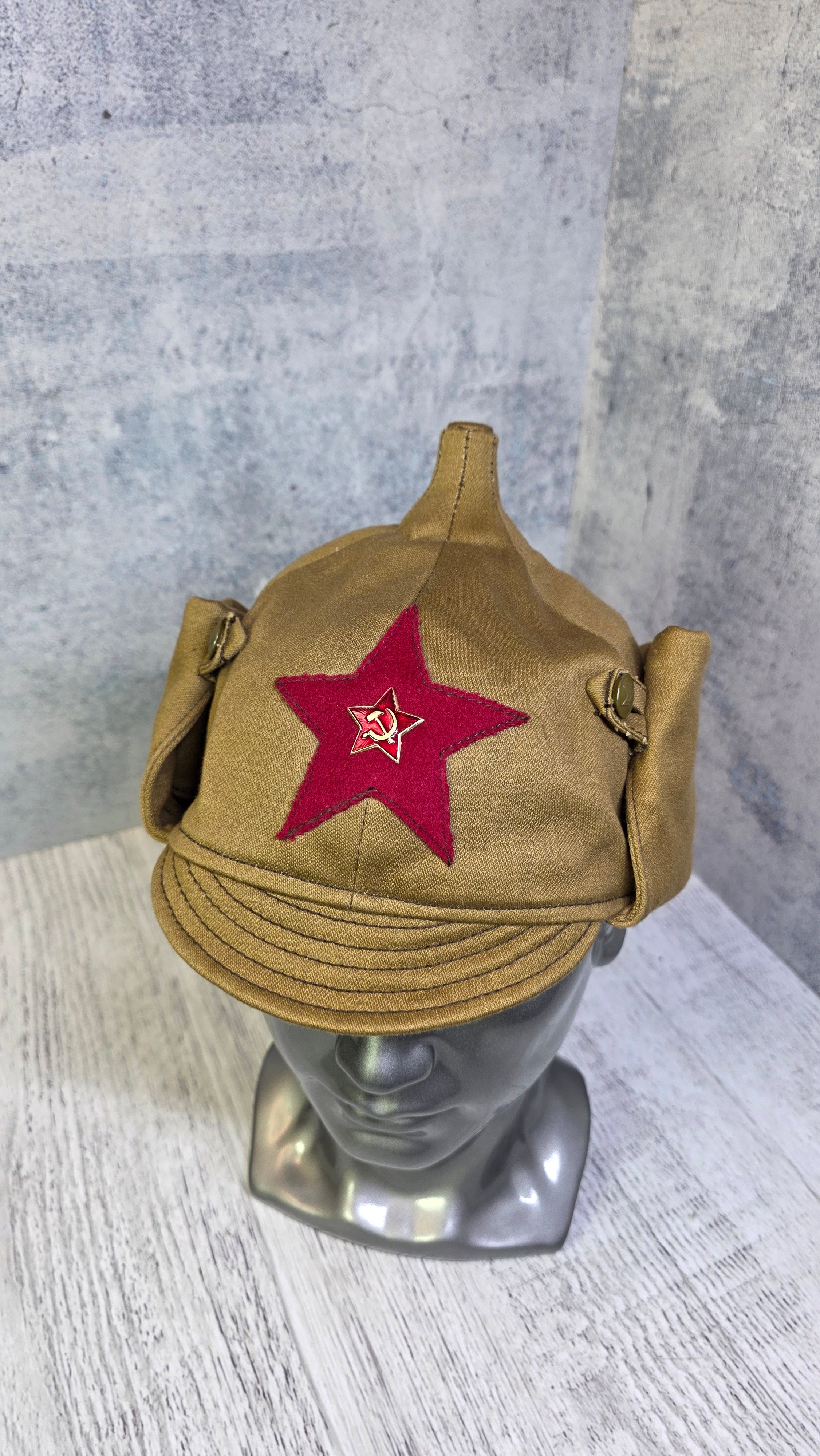 Rare Soviet Budenovka Hat 1935 Pattern USSR Red Army Cap - Legend Returns Vintage