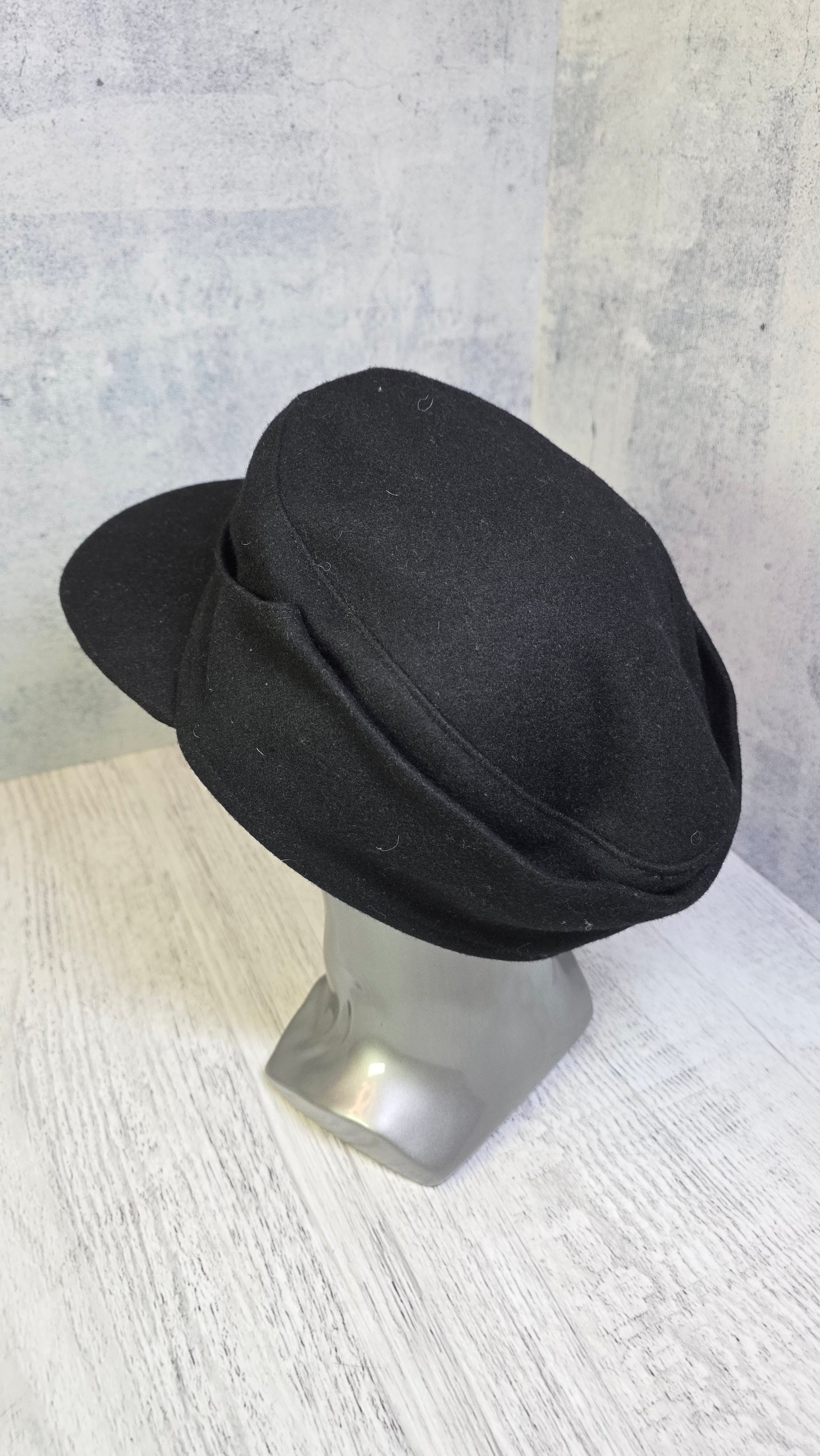 German M43 Field Cap WWII Style Black Wool Military Hat - Legend Returns Vintage