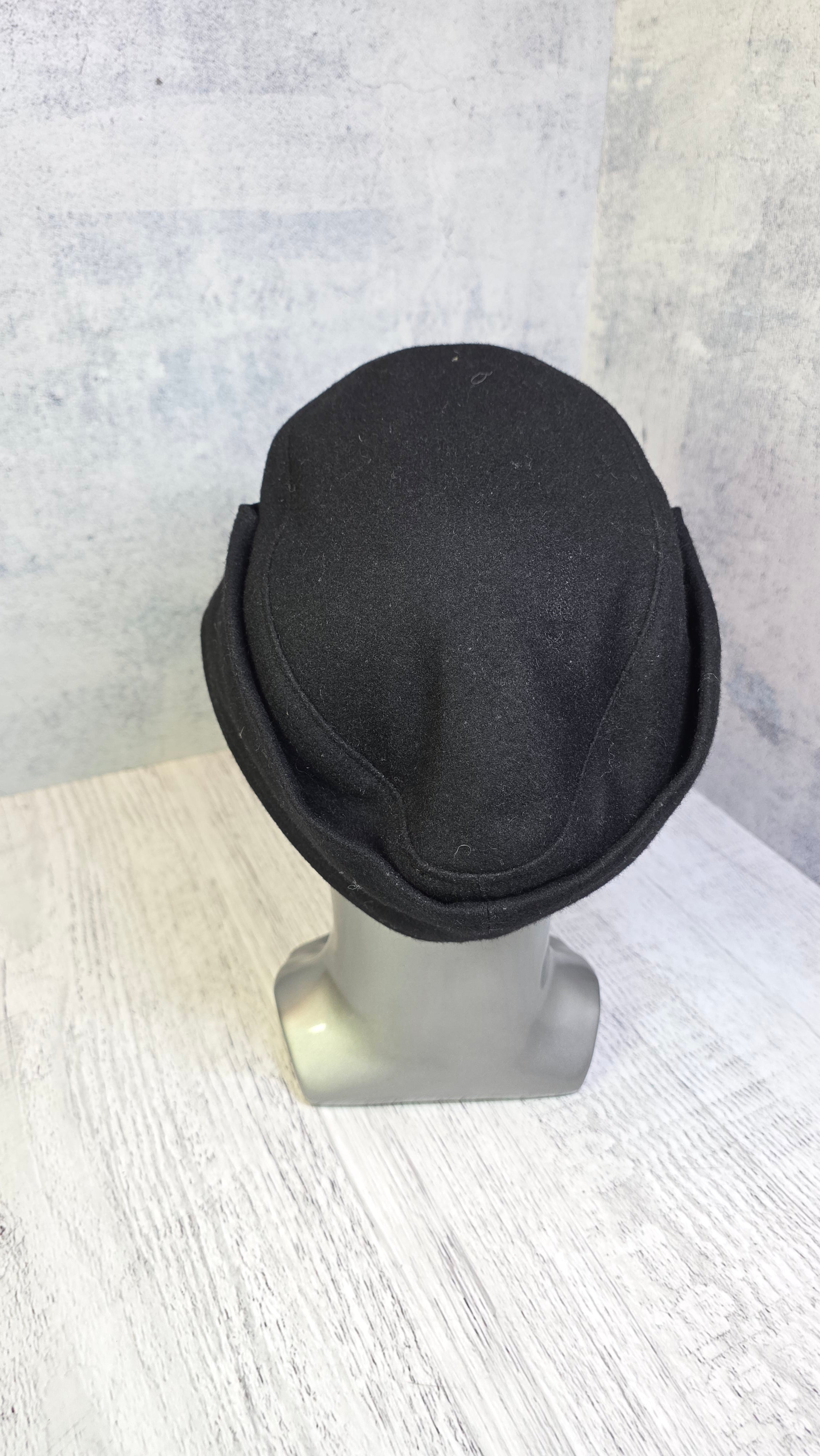 German M43 Field Cap WWII Style Black Wool Military Hat - Legend Returns Vintage