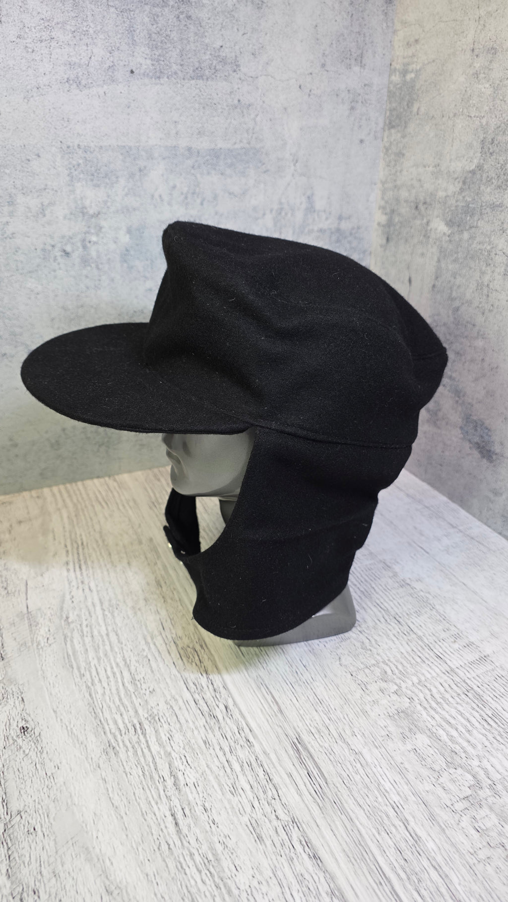 German M43 Field Cap WWII Style Black Wool Military Hat - Legend Returns Vintage