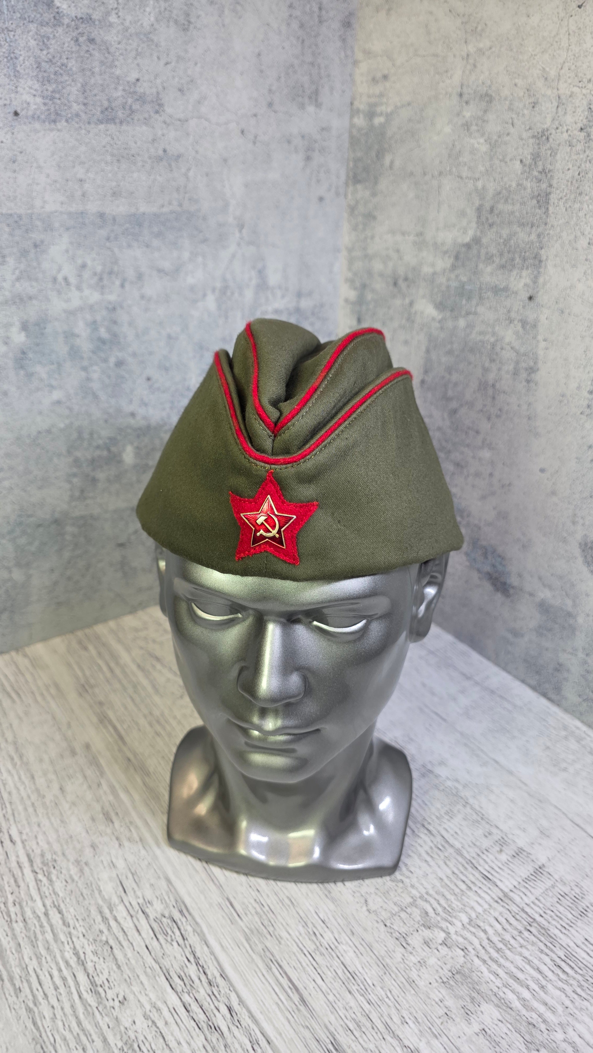 Vintage Soviet Pilotka Cap USSR RKKA M1935 - Legend Returns Vintage
