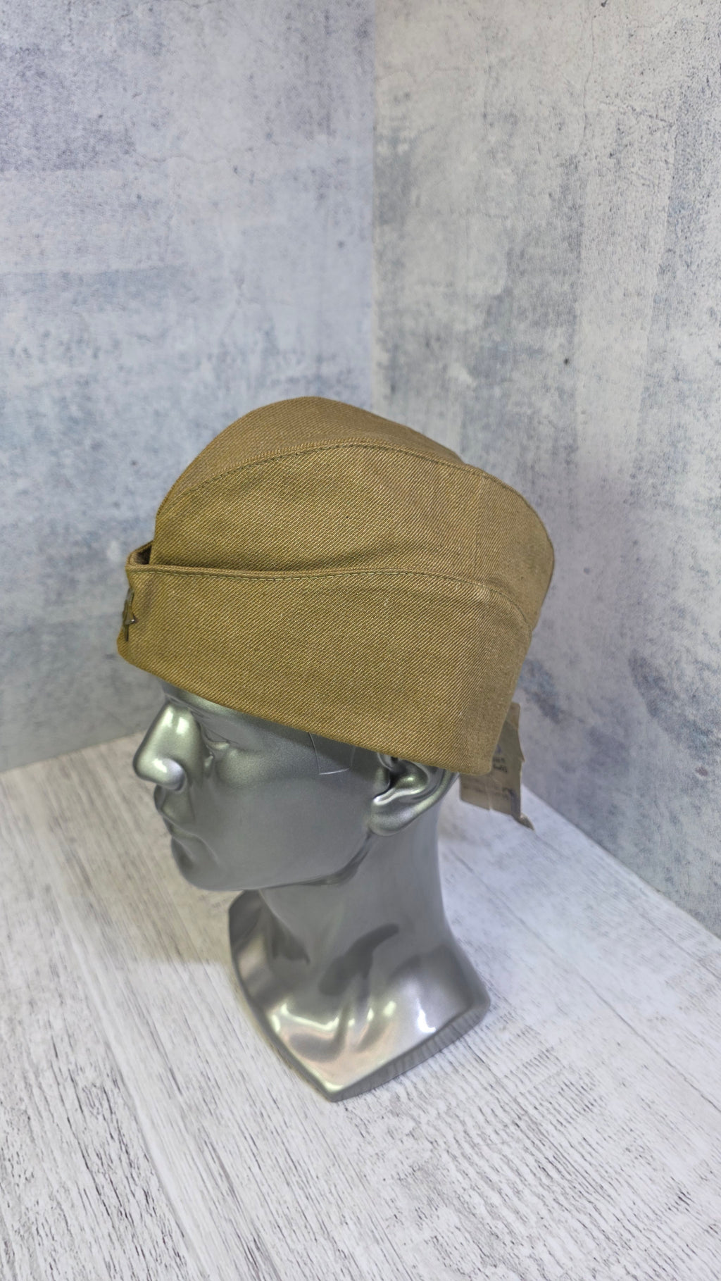 Vintage Soviet Pilotka Side Cap USSR Military Hat - Legend Returns Vintage