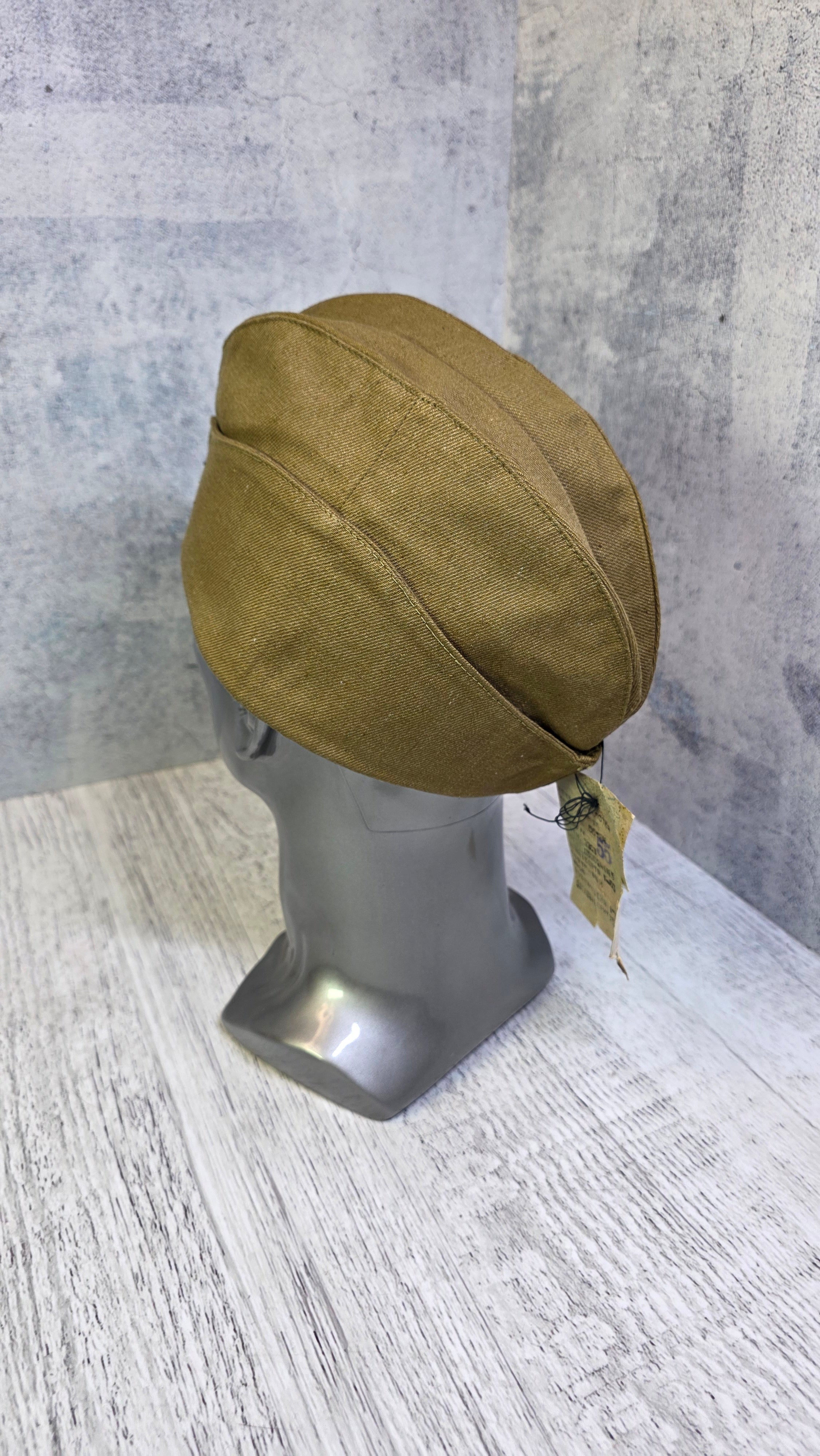 Vintage Soviet Pilotka Side Cap USSR Military Hat - Legend Returns Vintage