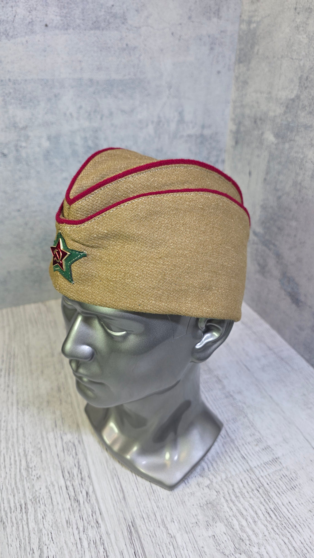 Vintage Soviet NKVD Pilotka Cap USSR Border Guard Hat - Legend Returns Vintage