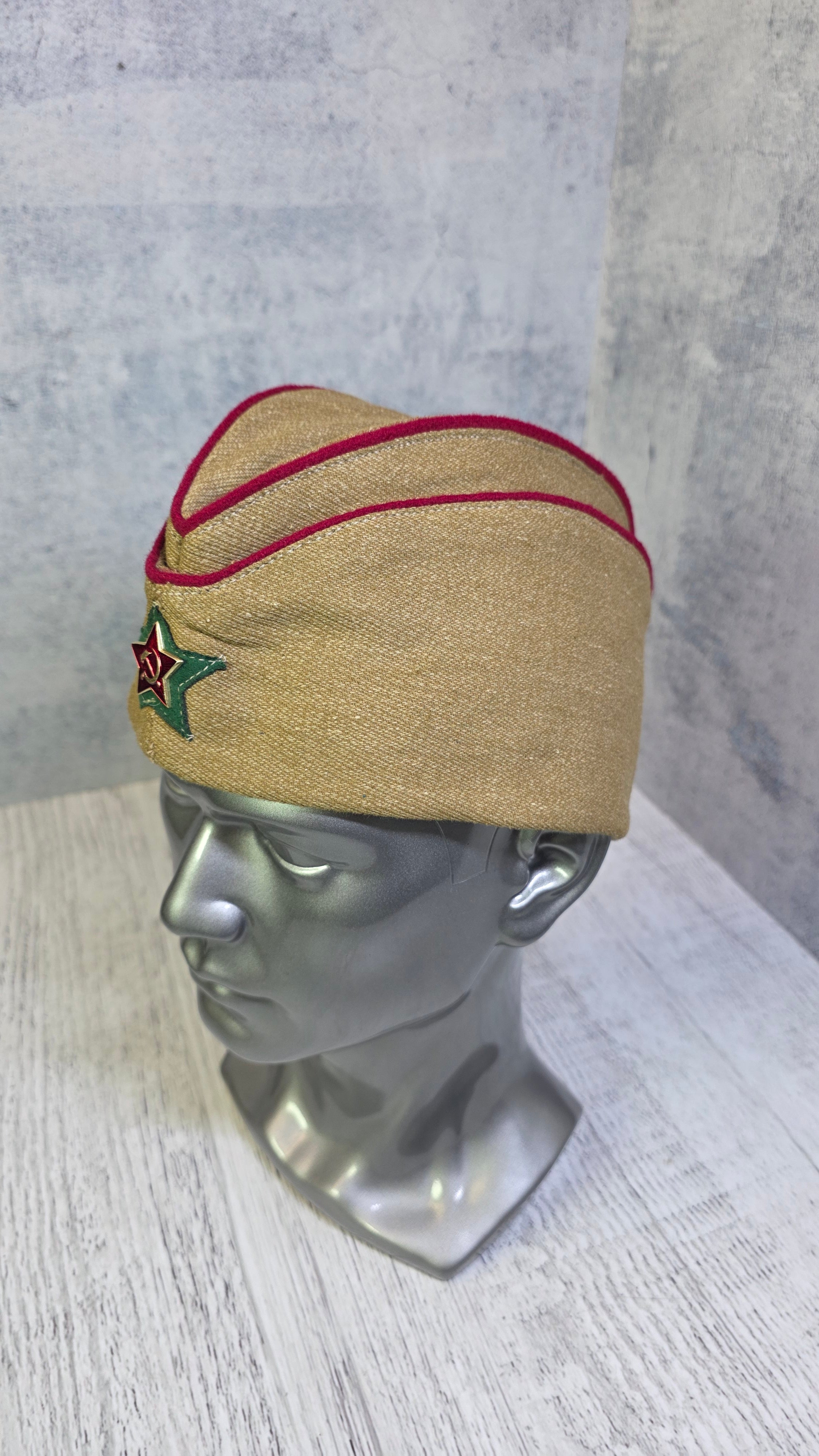 Vintage Soviet NKVD Pilotka Cap USSR Border Guard Hat - Legend Returns Vintage